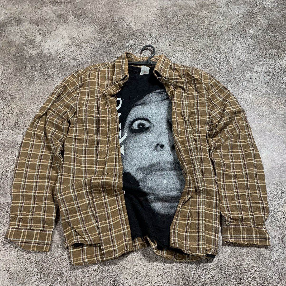 Vintage Vintage 90s Plaid Shirt Graphic Print Grunge Streetwear XL Size US XL / EU 56 / 4 - 2 Thumbnail