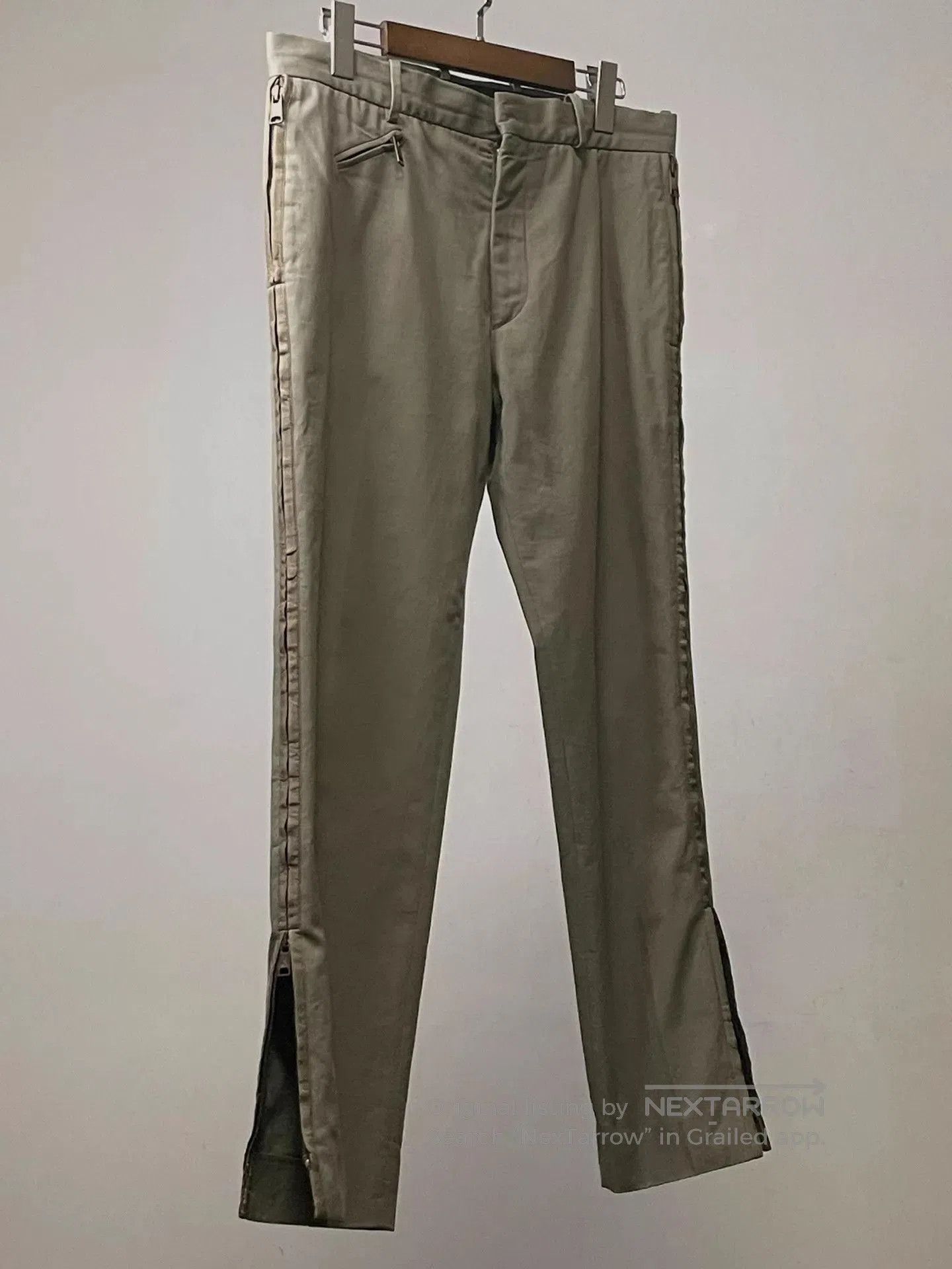 Alexander McQueen Beige Casual Pants with Zip Details . Size US 30 / EU 46 - 3 Thumbnail