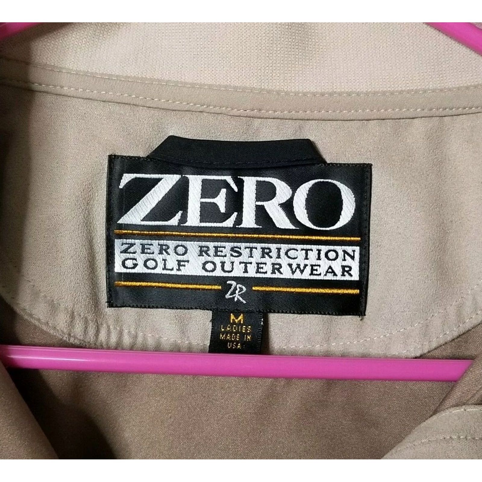 Vintage Zero Restriction Womens Jacket Polysuede Beige L/S M Pullover Casual Size M / US 6-8 / IT 42-44 - 8 Thumbnail