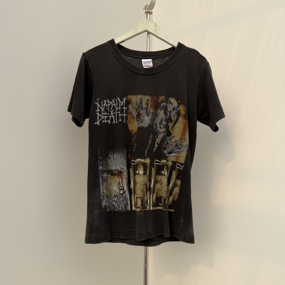 Band Tees Napalm death - trashed distressed faded Size US M / EU 48-50 / 2 - 1 Thumbnail