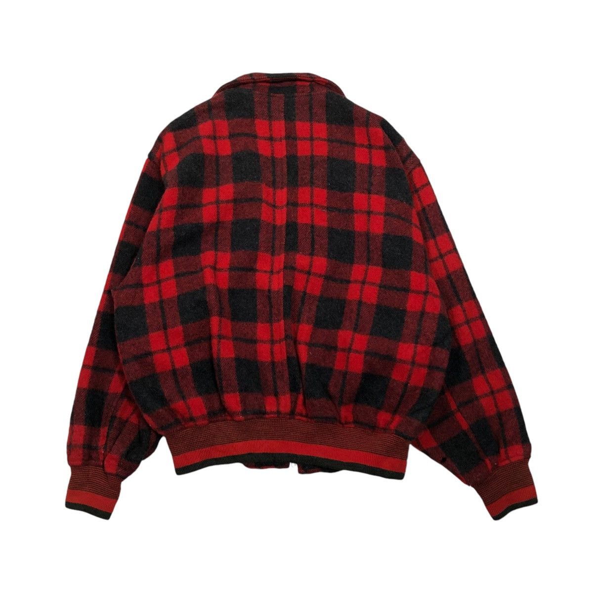Japanese Brand VINTAGE WOOL HERRINGBONE BOMBER JACKET MESSAGE ISSEY MIYAKE Size US M / EU 48-50 / 2 - 2 Thumbnail