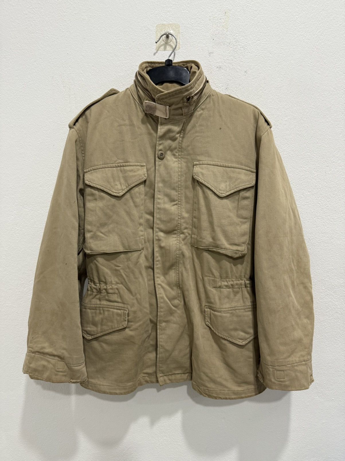 Alpha Industries VINTAGE M65 Field Jacket, Alpha Industries Tan Khaki Rare Size US S / EU 44-46 / 1 - 1 Thumbnail