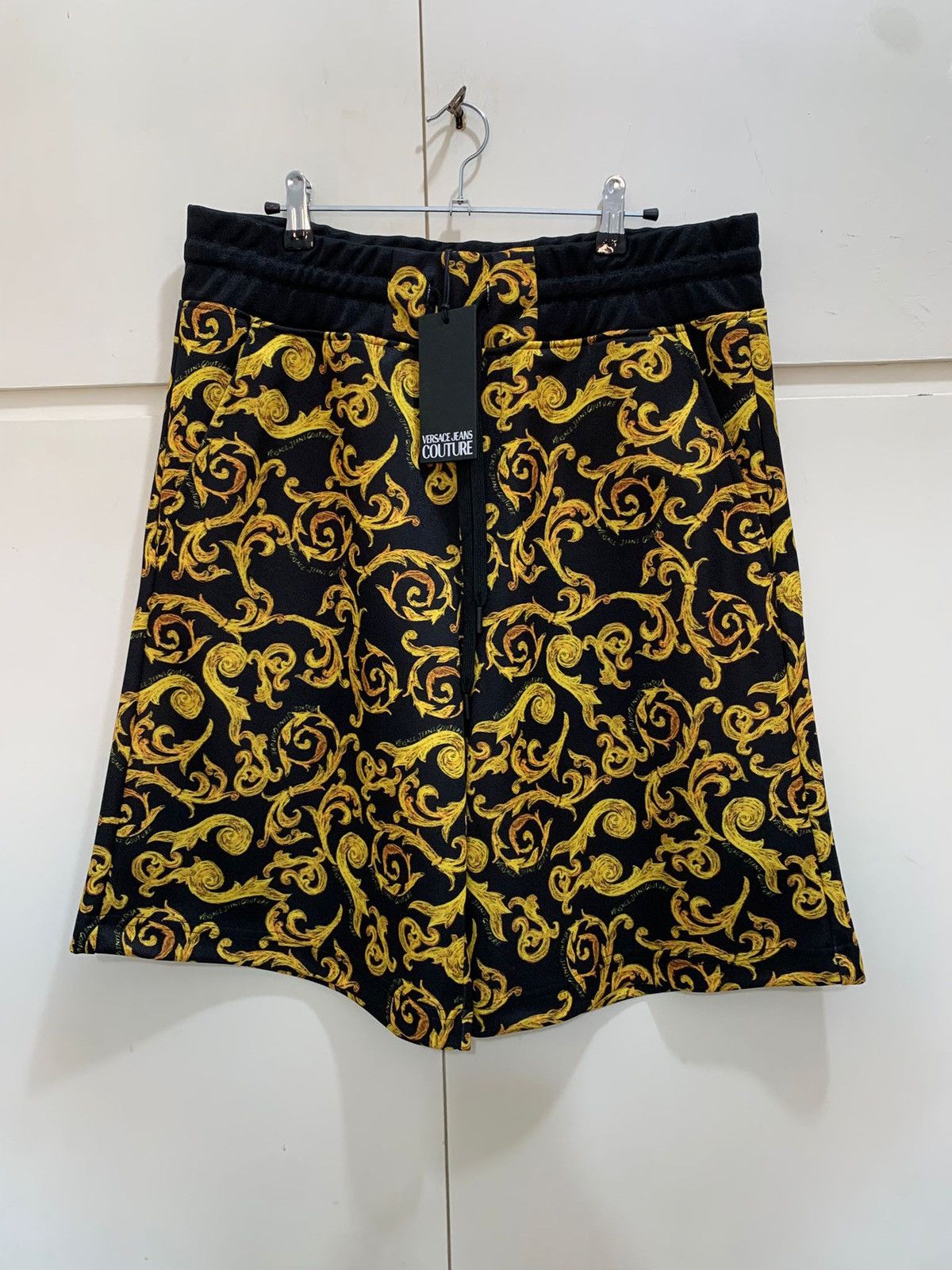Versace Jeans Couture Tricetate Shorts Versace Jeans Culture Sketch Print L, black Size US 32 / EU 48 - 2 Thumbnail