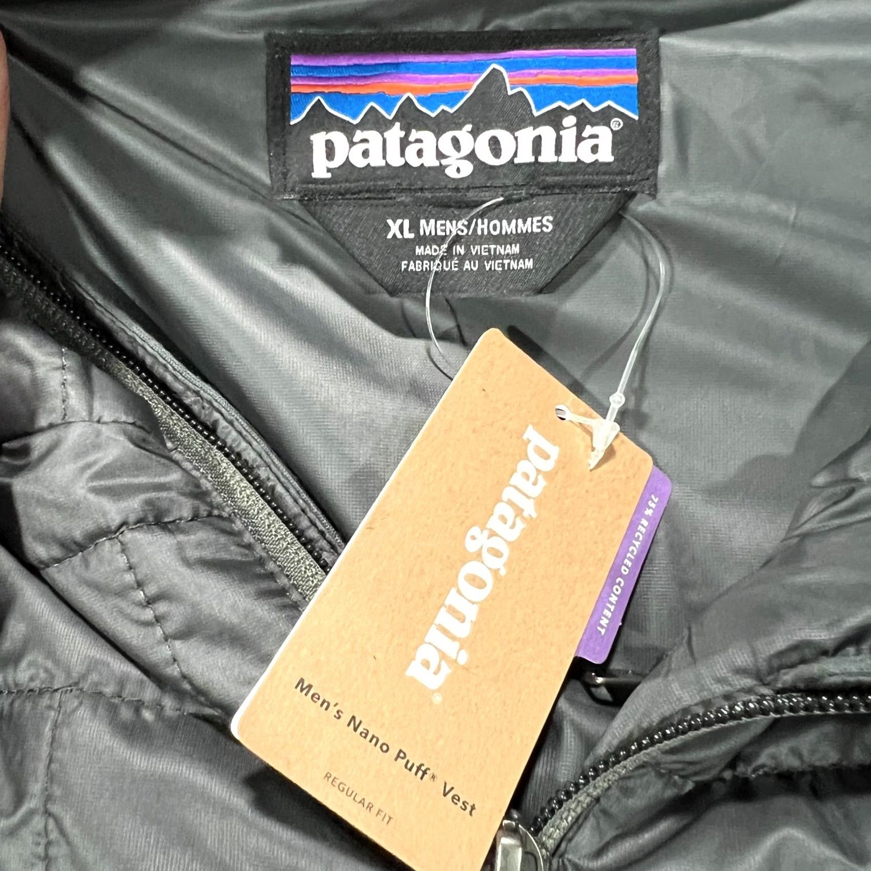 Patagonia Patagonia Nano Puff Vest Primaloft Insulated Full Zip XL Men Grey Jacket NWT Size US XL / EU 56 / 4 - 3 Thumbnail