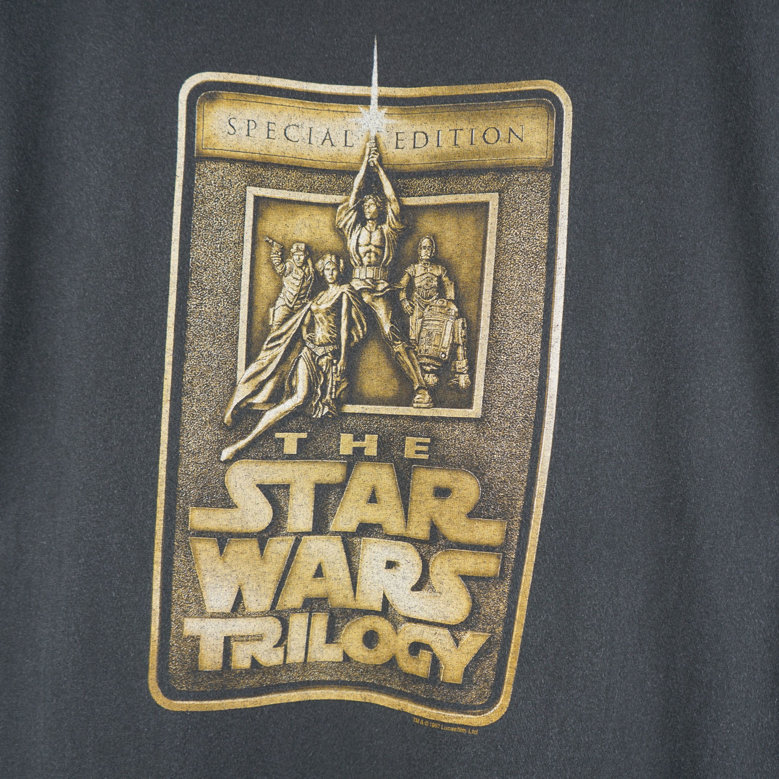 Star Wars × Vintage Vintage 1997 Star Wars Logo T-Shirt Size US XL / EU 56 / 4 - 2 Thumbnail