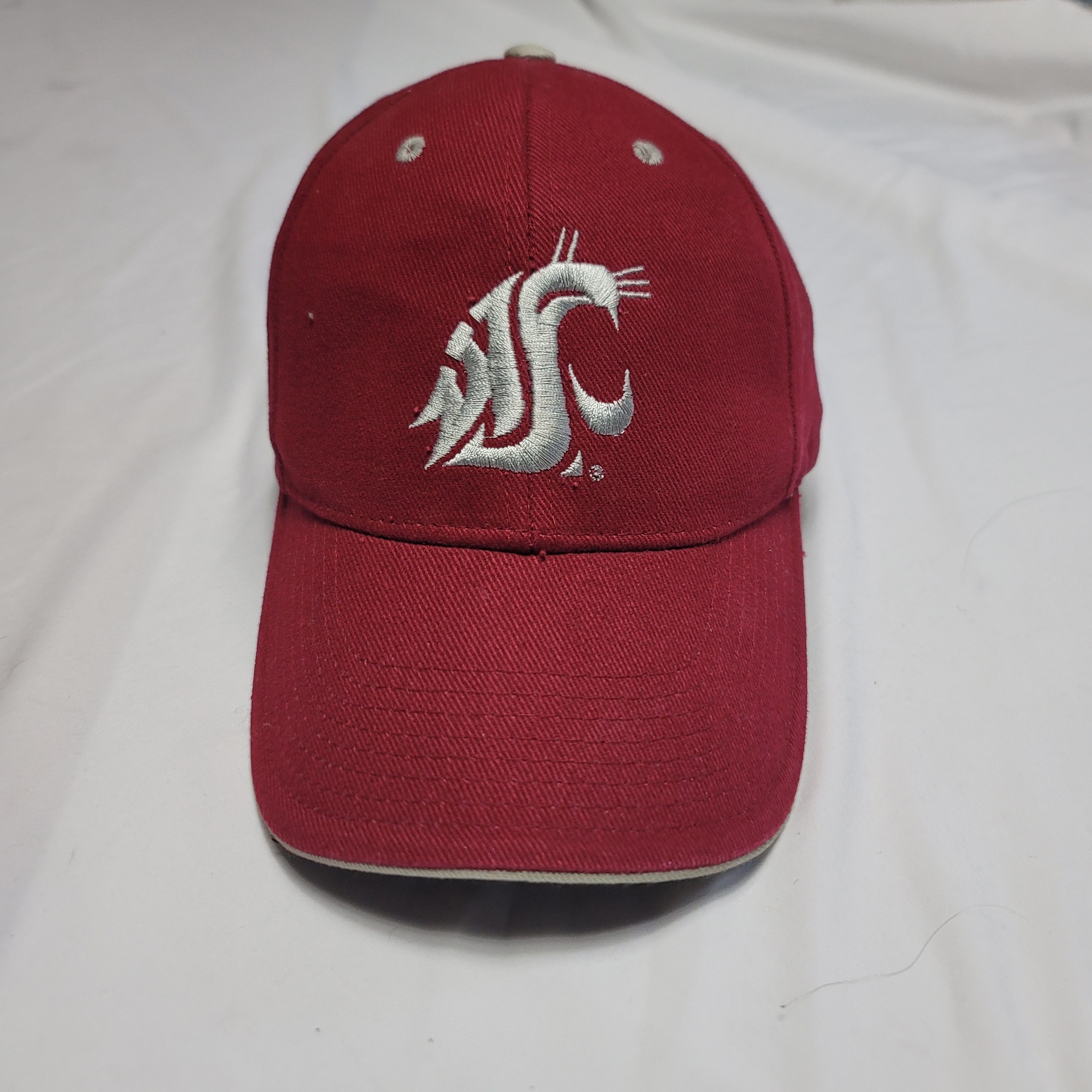 NCAA Washington State Cougars Red Baseball Cap WSU Size ONE SIZE - 1 Thumbnail
