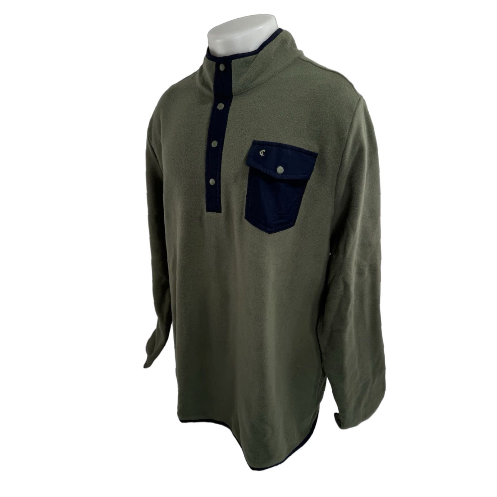 Logo 7 CRIQUT Austin - NEW w TAG - Fleece Pullover Snap Embroidered Logo XXL Jacket Shirt Mens Olive Green Embroidered CQ45 Size US XXL / EU 58 / 5 - 1 Thumbnail