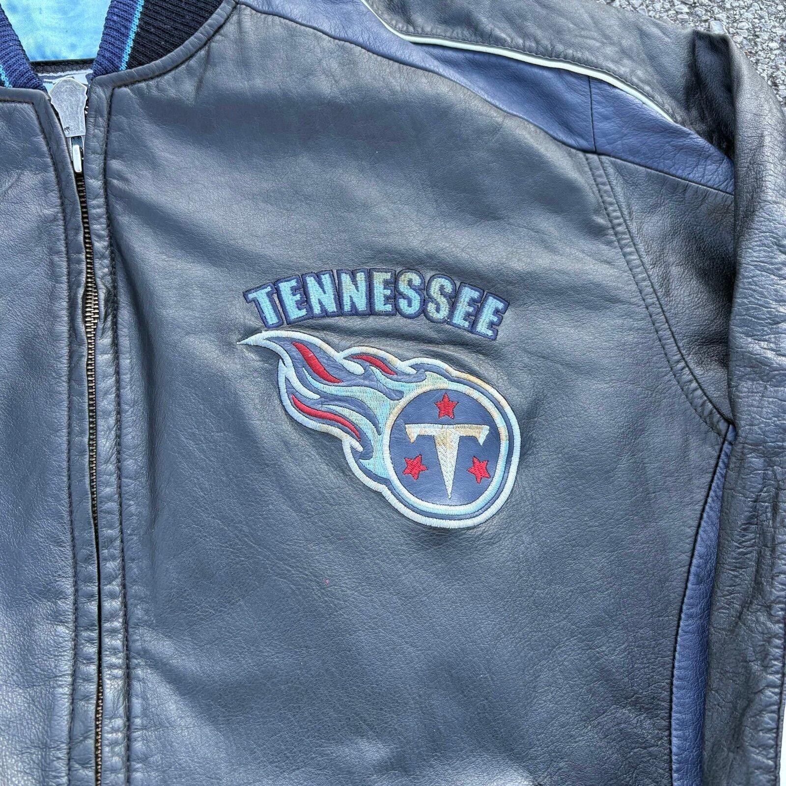 G-III Vintage 90s Tennessee Titans leather jacket Size US M / EU 48-50 / 2 - 8 Thumbnail
