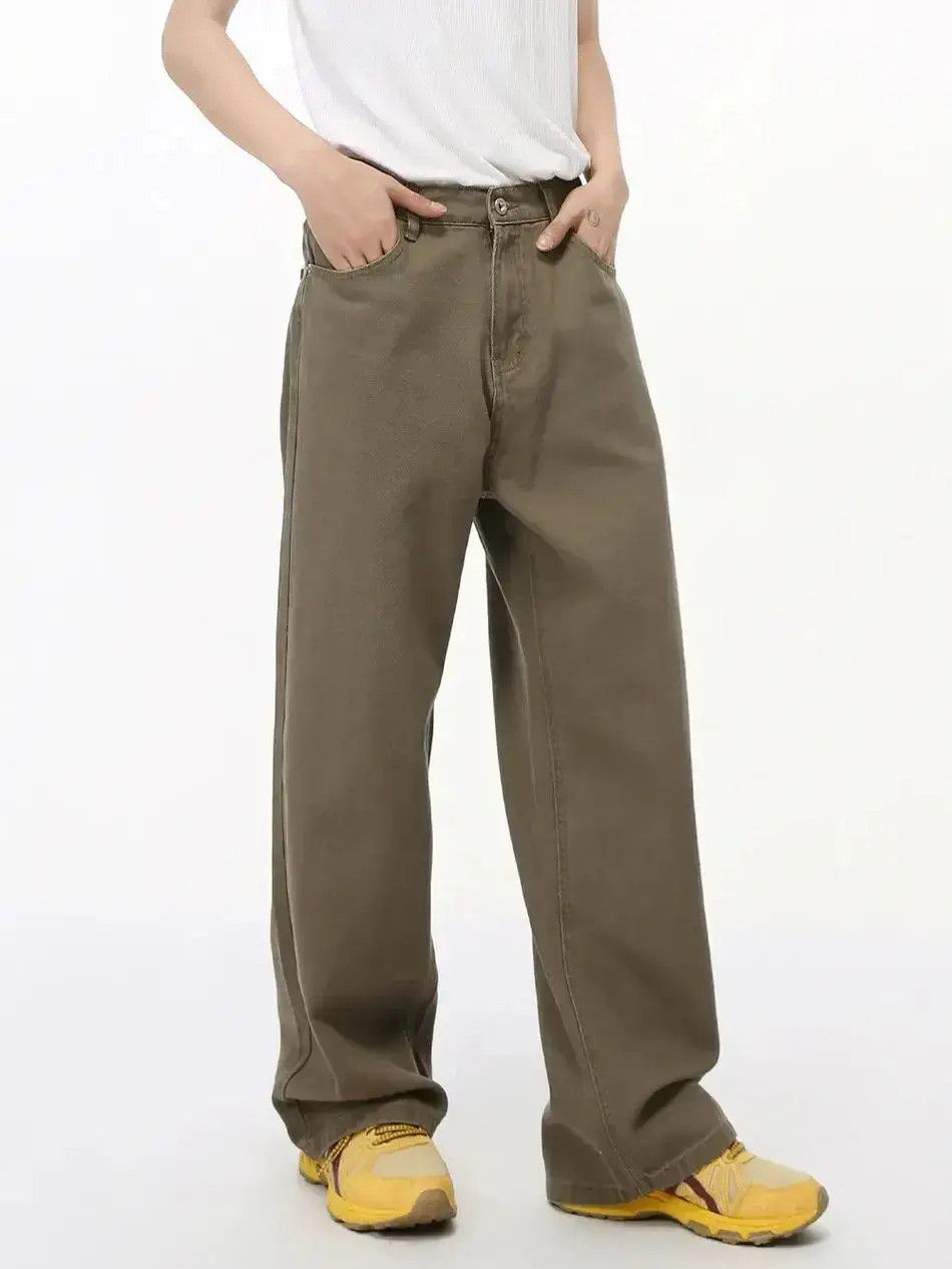 Japanese Brand Retro straight leg loose jeans Size US 32 / EU 48 - 2 Thumbnail