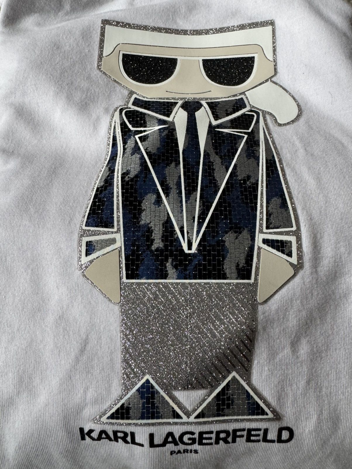 Karl Lagerfeld Karl Lagerfeld Graphic Embellished Color Block Hoodie, Small Size US S / EU 44-46 / 1 - 4 Thumbnail