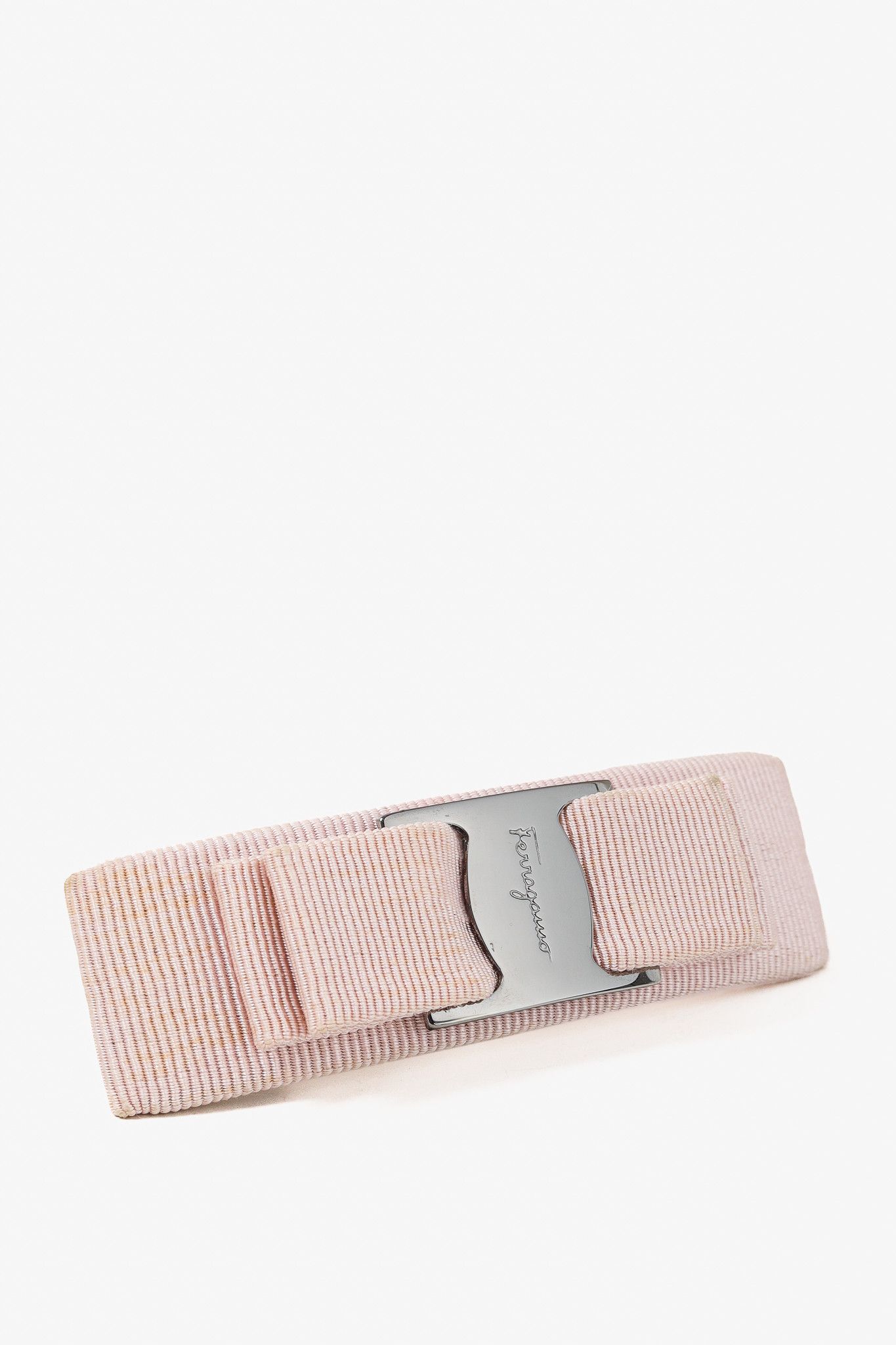 Salvatore Ferragamo Salvatore Ferragamo Cipria-Grosgrain Bow Barrette Size ONE SIZE - 2 Thumbnail
