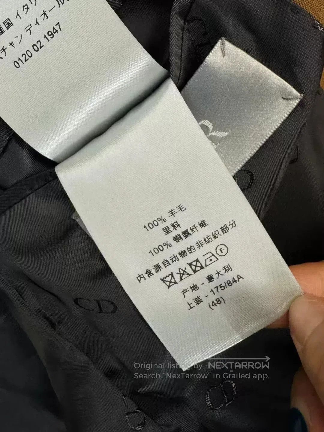 Dior DIOR Men's Wool Stand Collar Jacket. Size US M / EU 48-50 / 2 - 5 Thumbnail