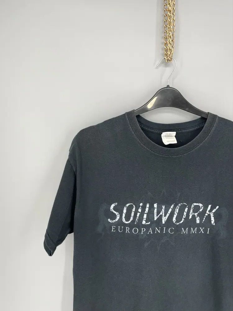 Vintage Vintage SOILWORK Band Bootleg T-Shirt Death metal Metalcore Size US L / EU 52-54 / 3 - 4 Thumbnail