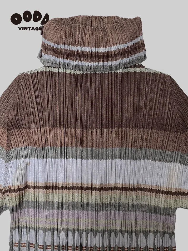 Issey Miyake Issey Miyake Bowling Turtleneck Ruffle Top Size L / US 10 / IT 46 - 6 Thumbnail