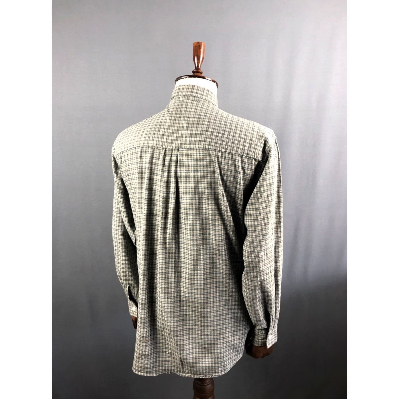 Vintage Number Nine Shirt Cotton Men Green Check Long Sleeve Button-Up Collared Size US M / EU 48-50 / 2 - 3 Thumbnail