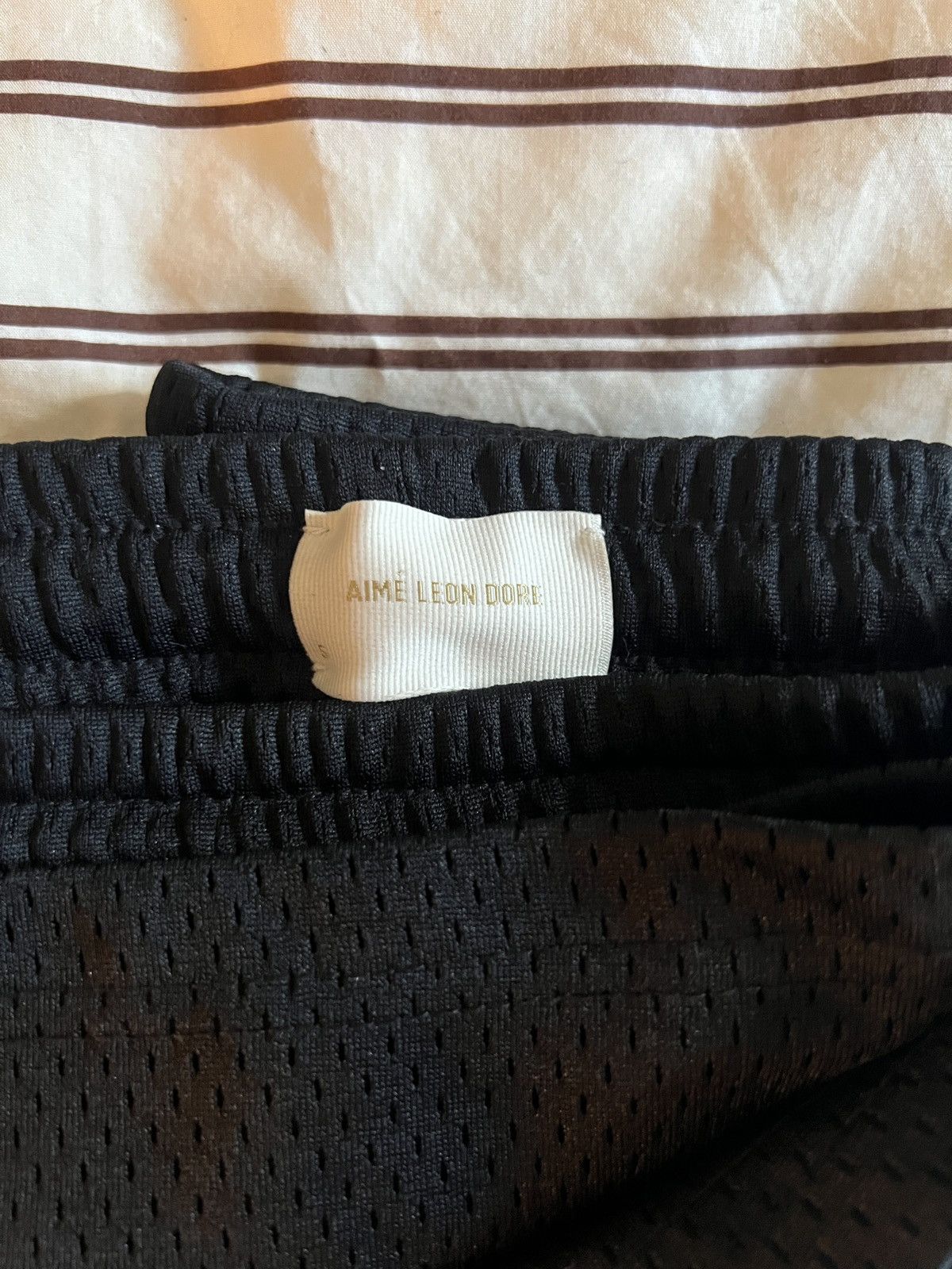 Aime Leon Dore Aime Leon Dore Logo Gym Short Jet Black - Small Size US 29 - 3 Thumbnail