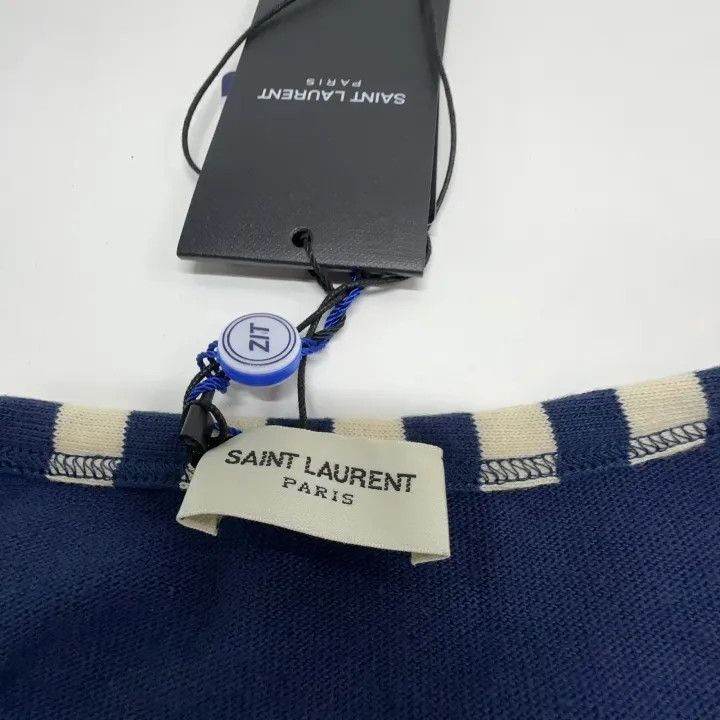 Saint Laurent Paris Saint Laurent Blue Lovers Club T-Shirt -2507 Size L / US 10 / IT 46 - 3 Thumbnail