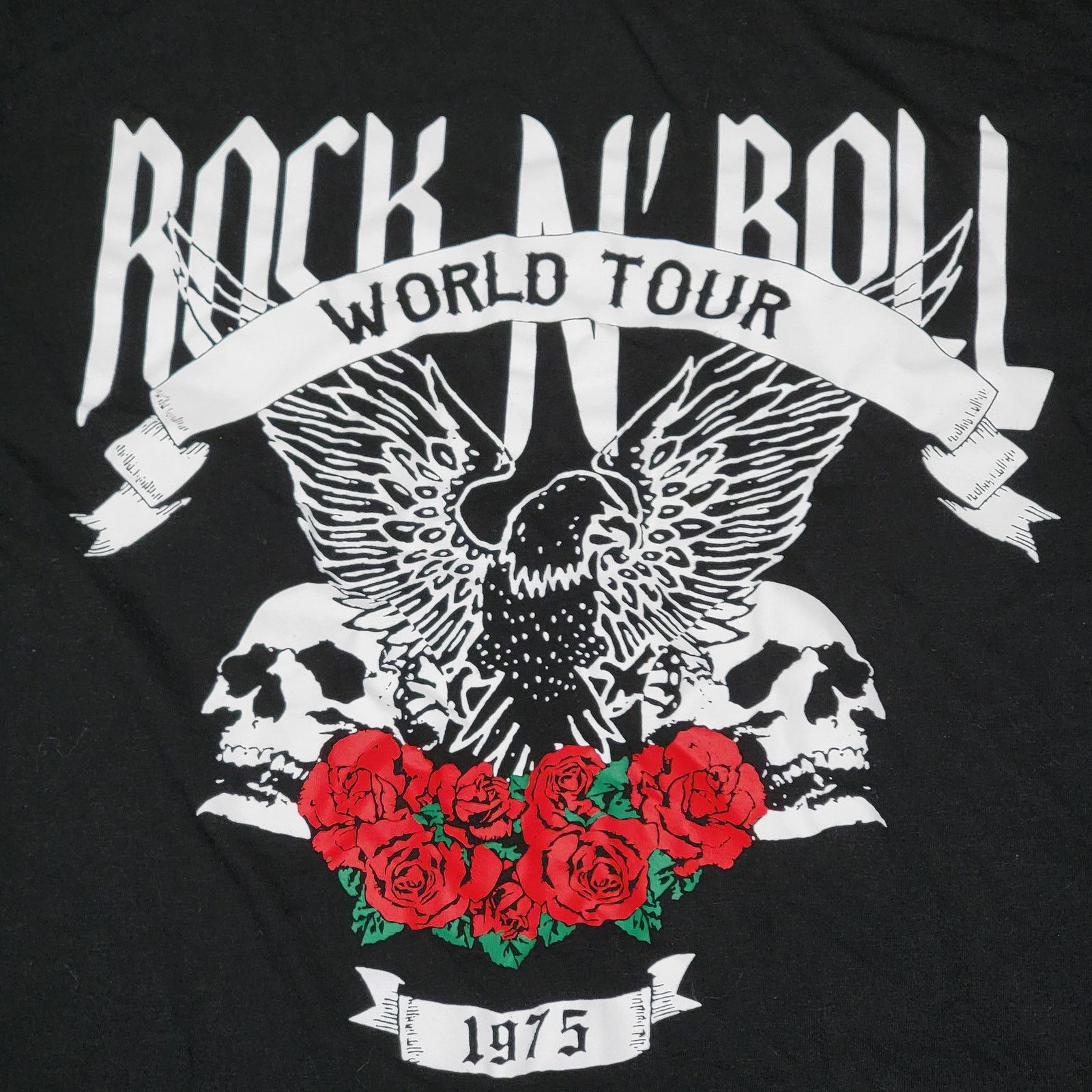 rue21 Rue21 Tee w/ Hem Fringe "R&R World Tour 1975" - Size Medium Size M / US 6-8 / IT 42-44 - 2 Thumbnail