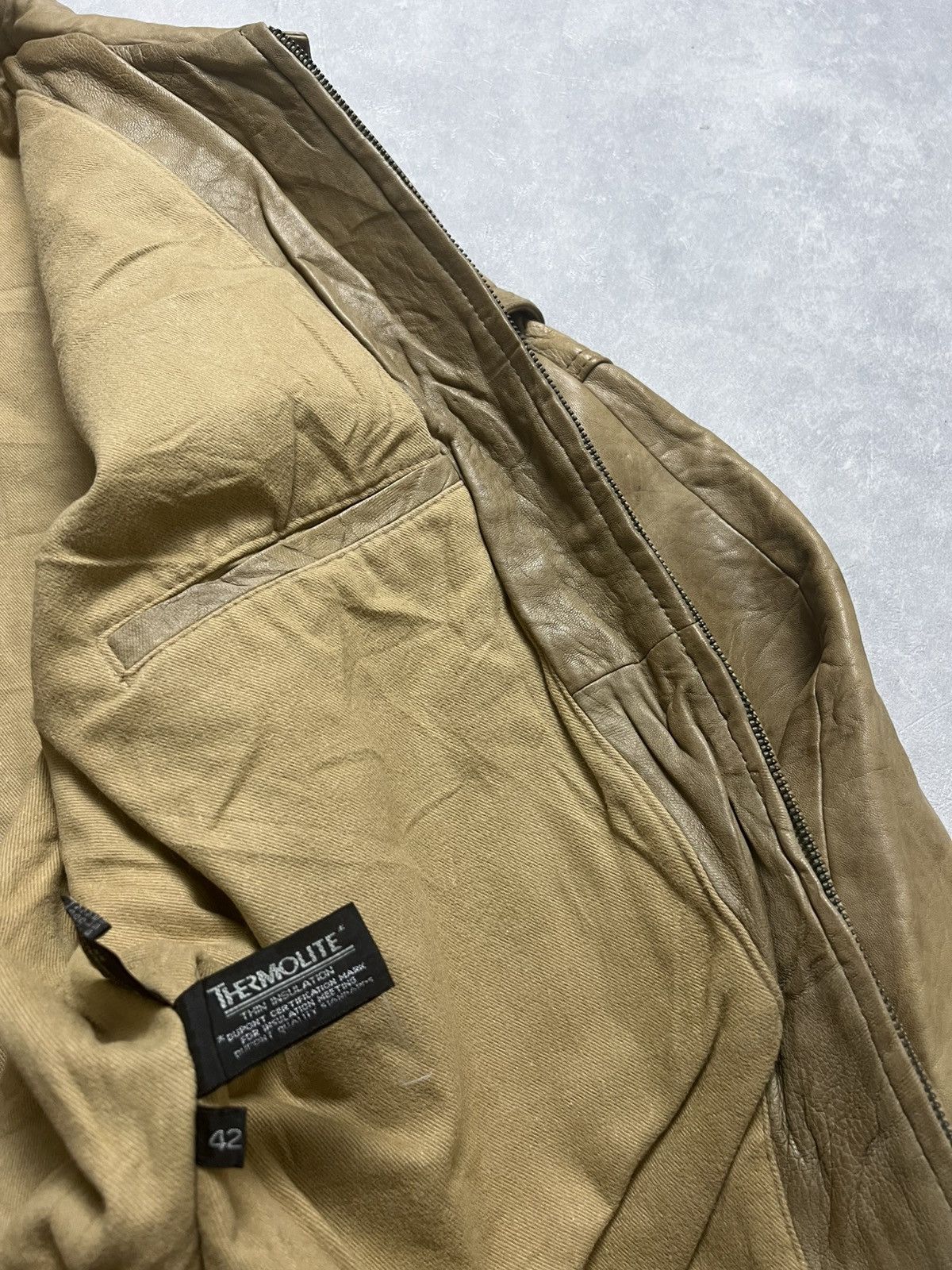 Genuine Leather Expedition by Robert Comstock Bomber Leather Jacket Size US L / EU 52-54 / 3 - 8 Thumbnail