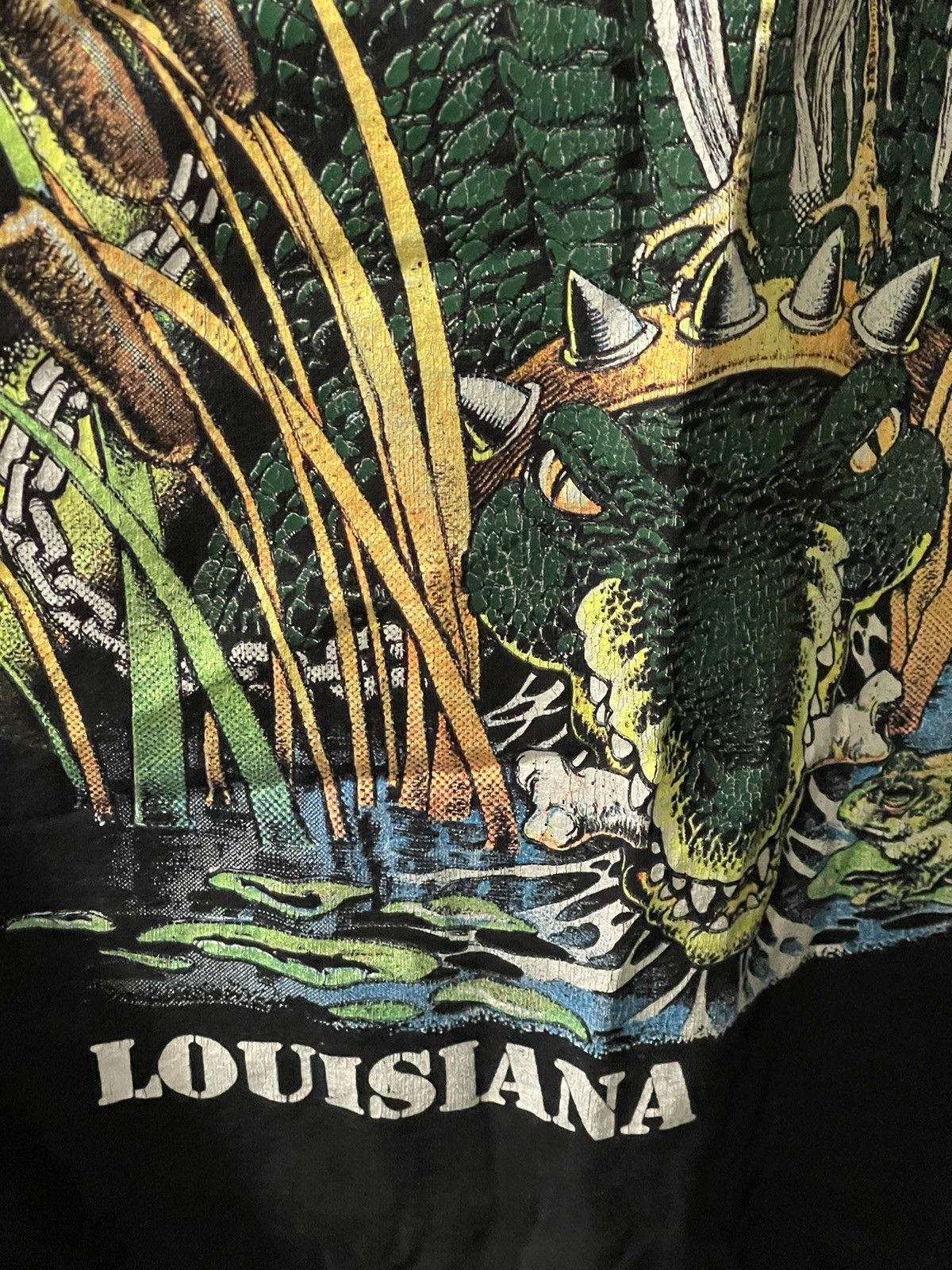 Vintage Vintage Louisiana Guard Dog Stork Alligator SS Shirt Size US XL / EU 56 / 4 - 3 Thumbnail