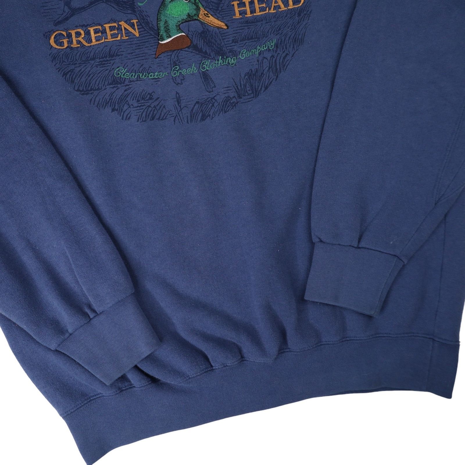 Vintage Vintage Clearwater Creek Clothing Green Head Duck Sweatshirt Size US L / EU 52-54 / 3 - 3 Thumbnail