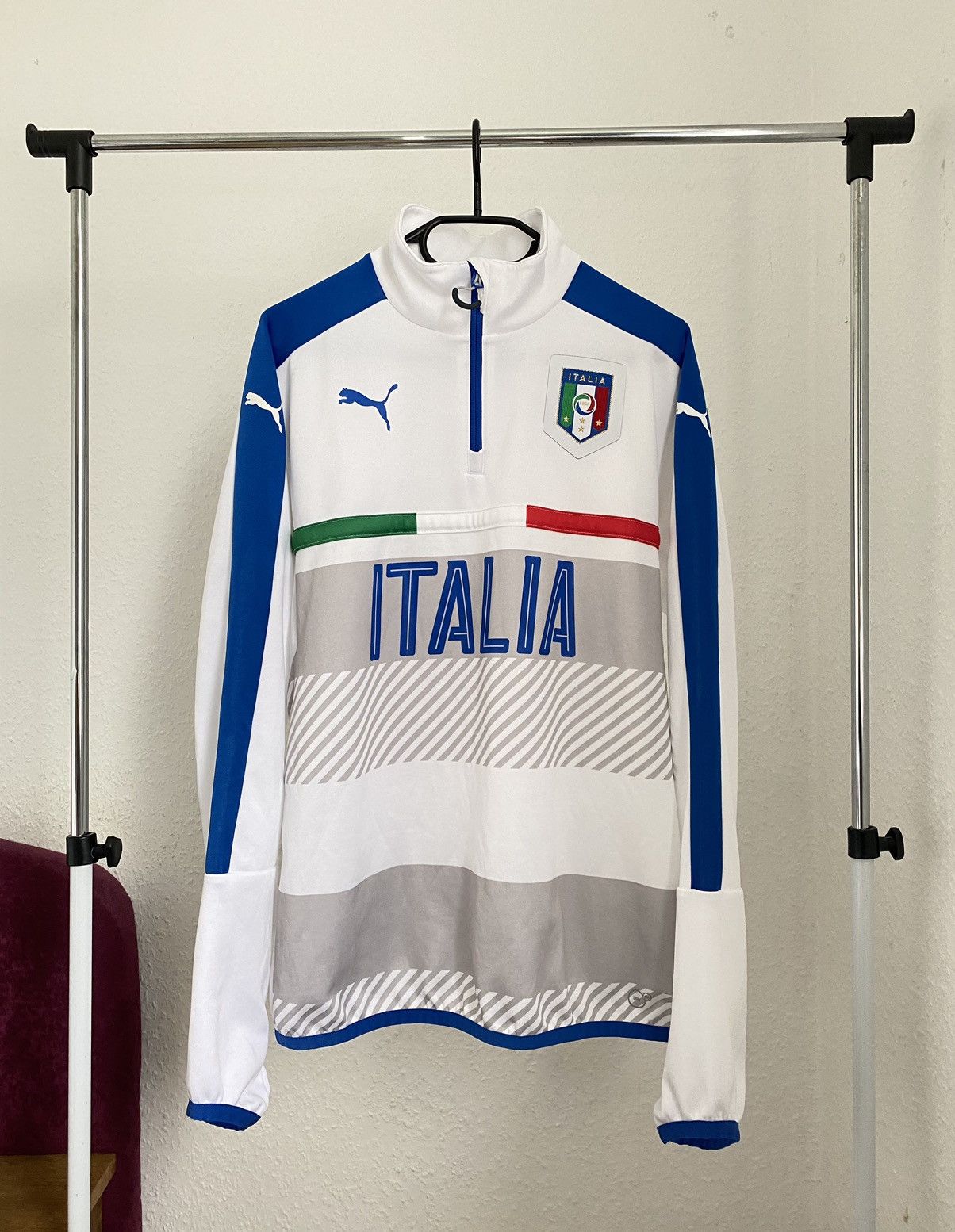 Puma Italy 2016 2017 Puma Training Top Football Soccer France Size US M / EU 48-50 / 2 - 1 Thumbnail