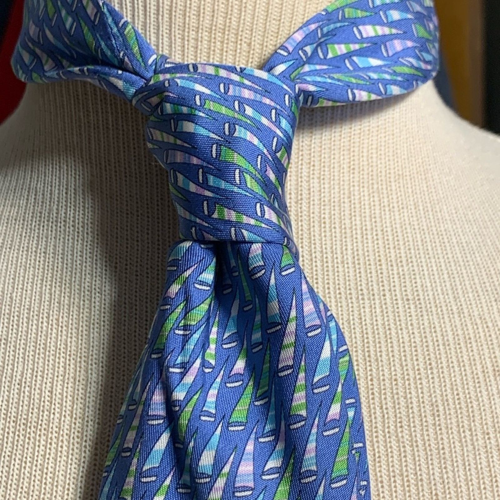 Salvatore Ferragamo Salvatore Ferragamo Italy Italian silk tie sailboats motif Size ONE SIZE - 1 Thumbnail