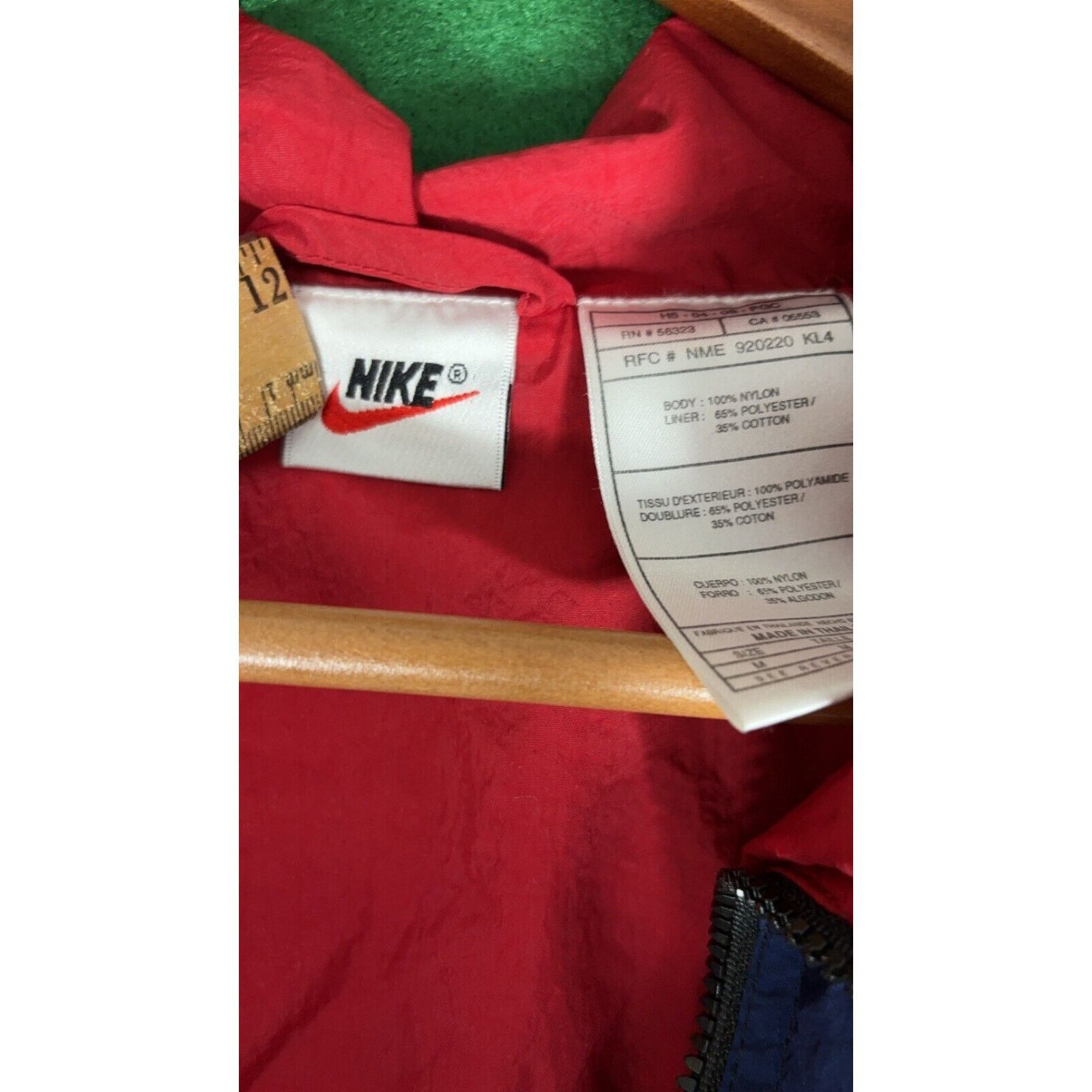 Nike Vintage Nike Big Swoosh Windbreaker Jacket Coat Size M Size US M / EU 48-50 / 2 - 2 Thumbnail