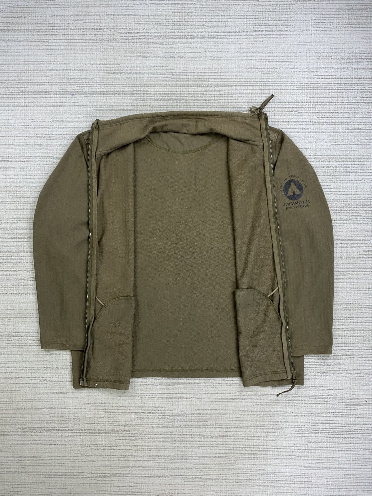 Airwalk Vintage U.S AIRWALK Military Style Zipper Jacket Size US XL / EU 56 / 4 - 8 Thumbnail