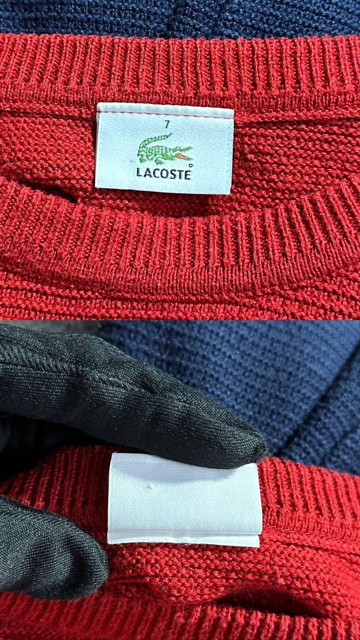 Lacoste × Vintage Lacoste Devanlay Vintage sweater acrylic Size US XL / EU 56 / 4 - 7 Thumbnail