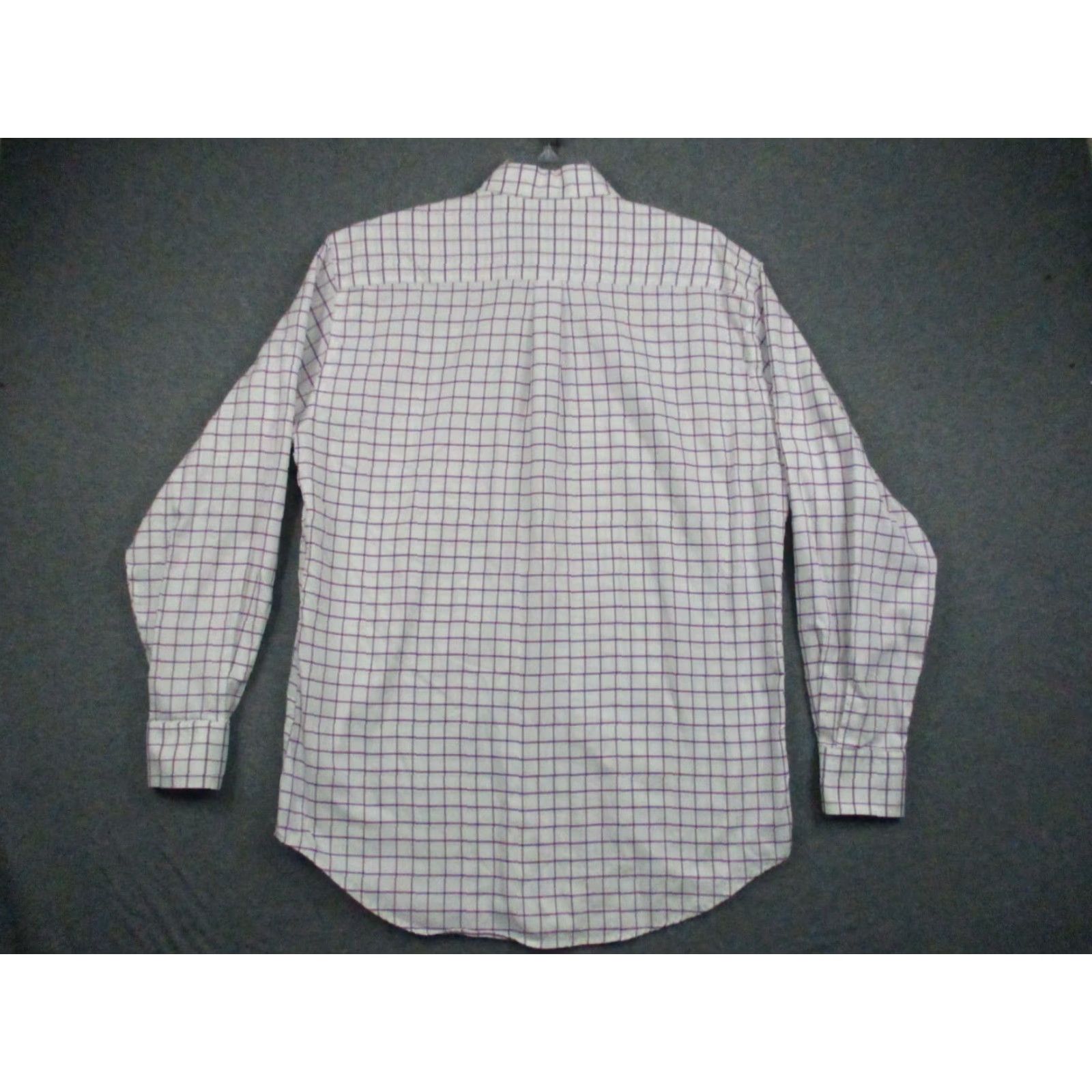 Peter Millar Peter Millar Nanoluxe Shirt Mens Large White Lavender Check Button-Up Shirt Size US L / EU 52-54 / 3 - 7 Thumbnail