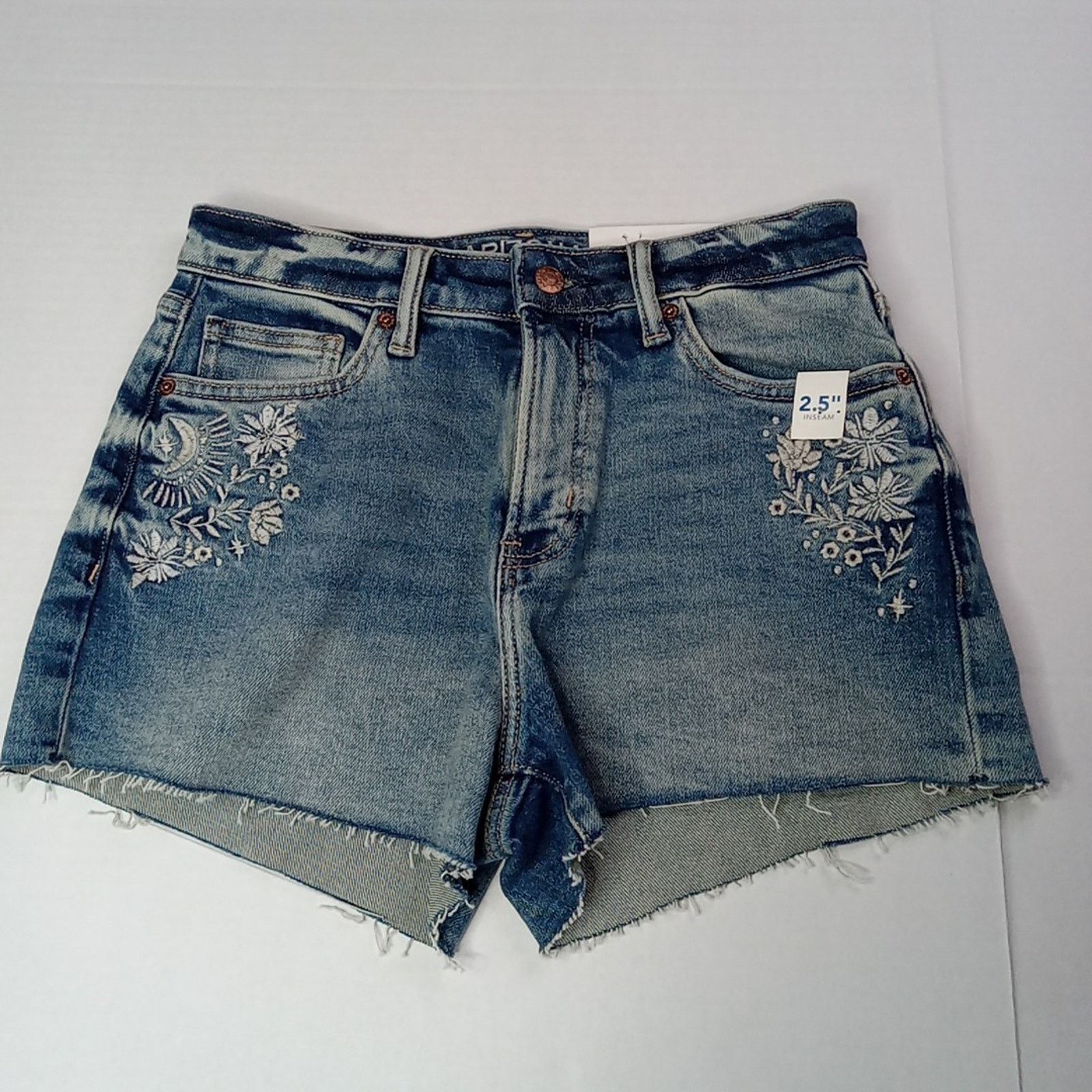 Arizona Jean Co. Arizona Cut Off Shorts Women Size 4 Blue High Rise 2.5" Ins Size 27" / US 4 / IT 40 - 1 Thumbnail