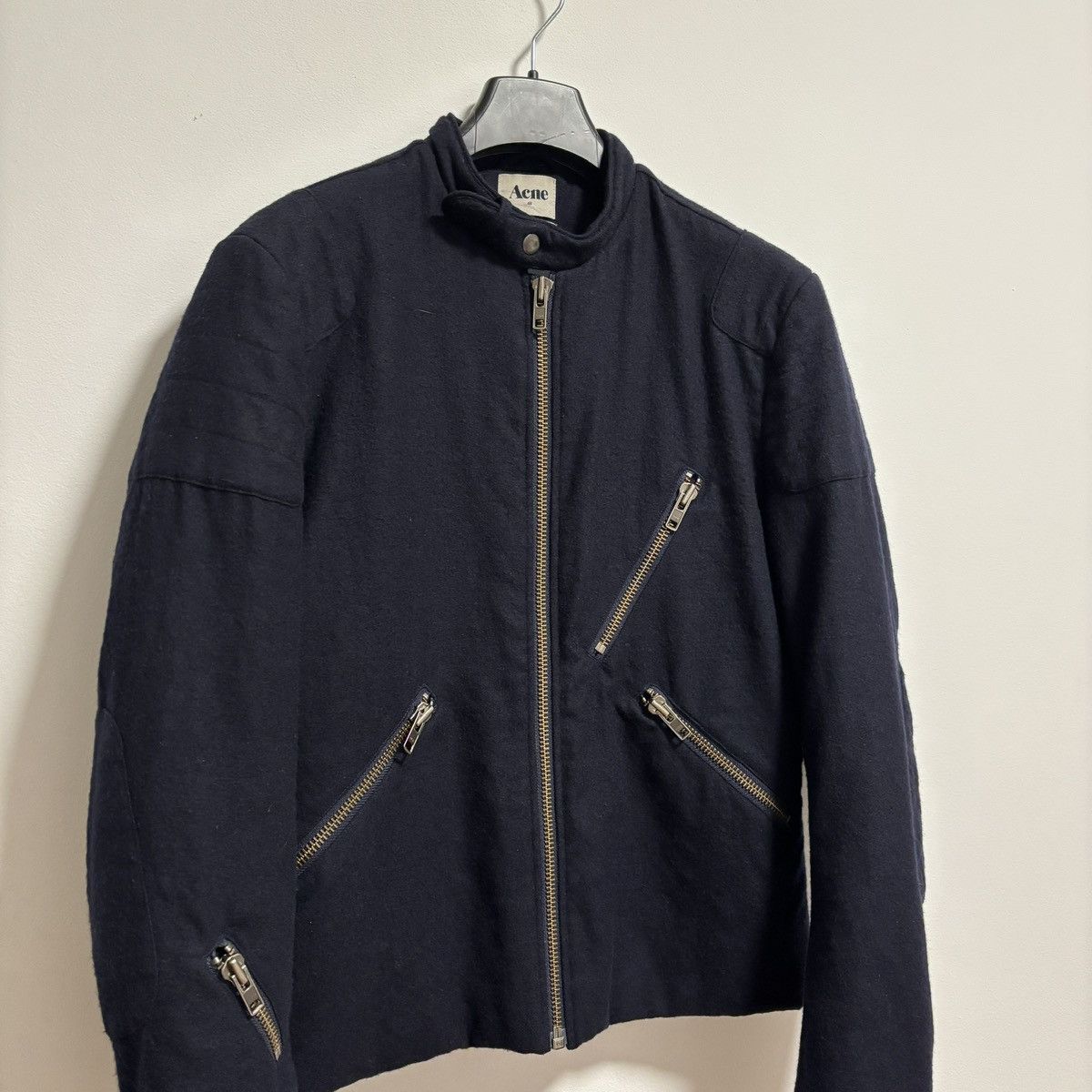 Acne Studios Acne Studios AW10 Wool Biker jacket Size US M / EU 48-50 / 2 - 2 Thumbnail