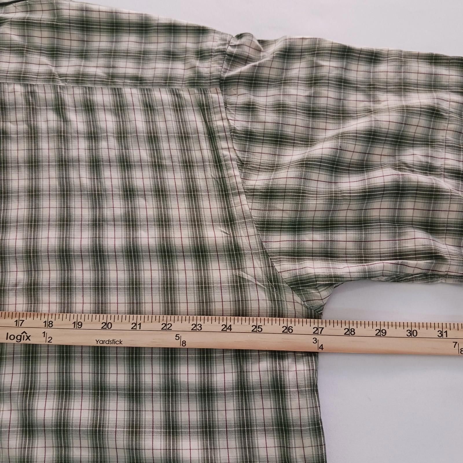 Designer Arturo Calle Men's Cotton Green/Beige Plaid Shirt XL Size US XL / EU 56 / 4 - 5 Thumbnail