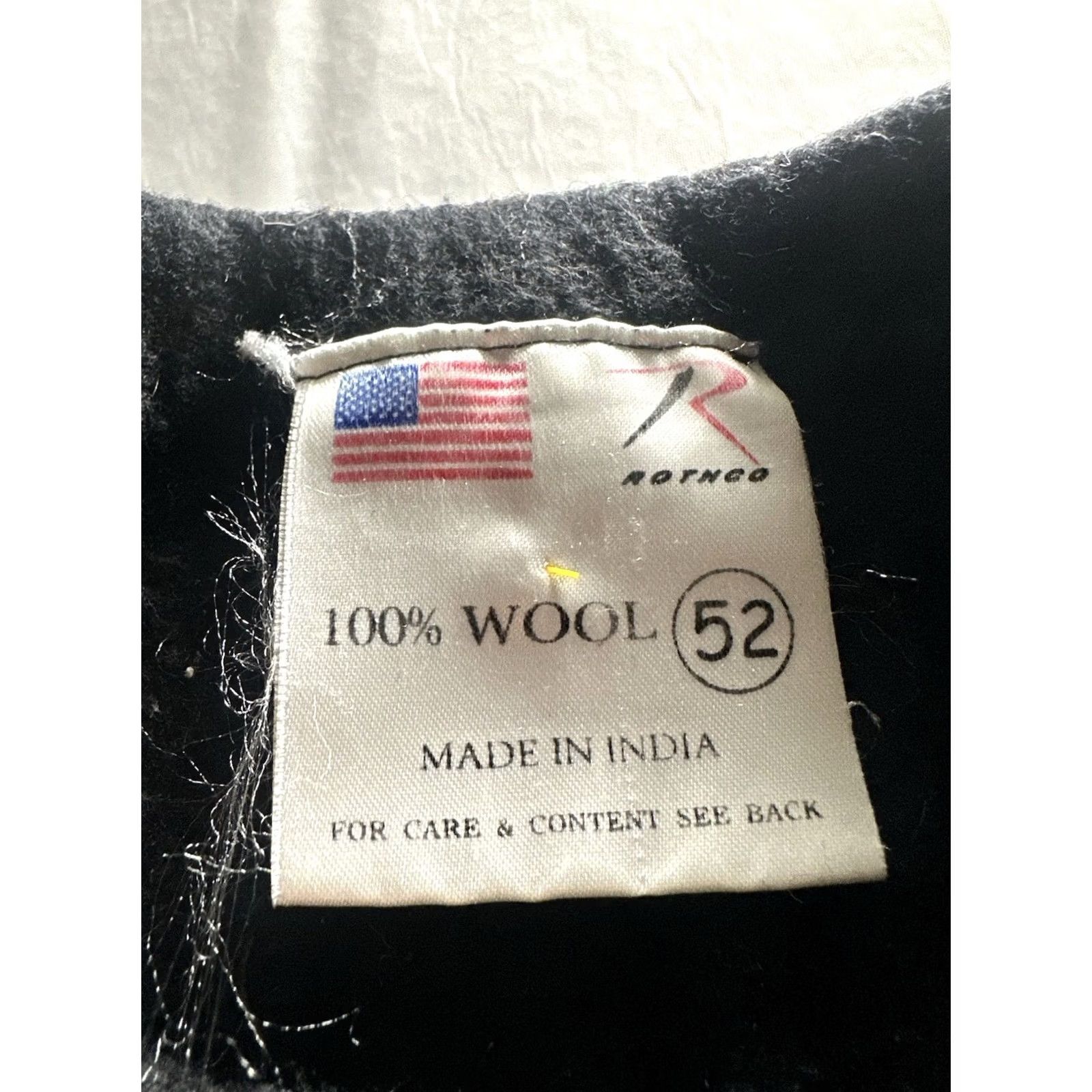 Rothco Rothco Black 100% Wool Ribbed Crew Neck Sweater Mens 52 Elbow & Shoulder Patches Size US M / EU 48-50 / 2 - 4 Thumbnail