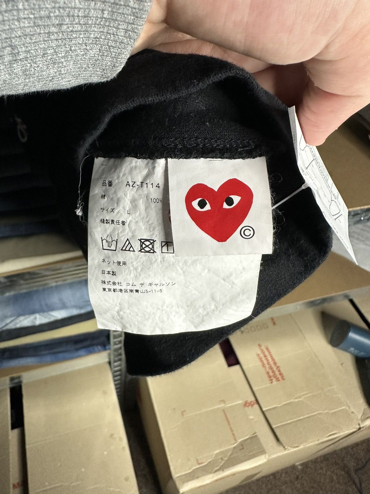 Comme des Garcons PLAY Comme des Garcons PLAY Heart Logo Japan T-Shirt Mens Size L Size US L / EU 52-54 / 3 - 4 Thumbnail