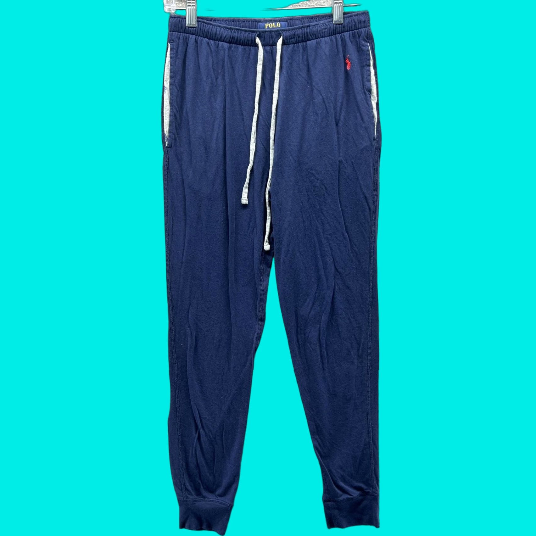Polo Ralph Lauren Polo Ralph Lauren Pajama Pants Mens Small Blue Jersey Knit Lounge Sleepwear Size US S / EU 44-46 / 1 - 1 Thumbnail
