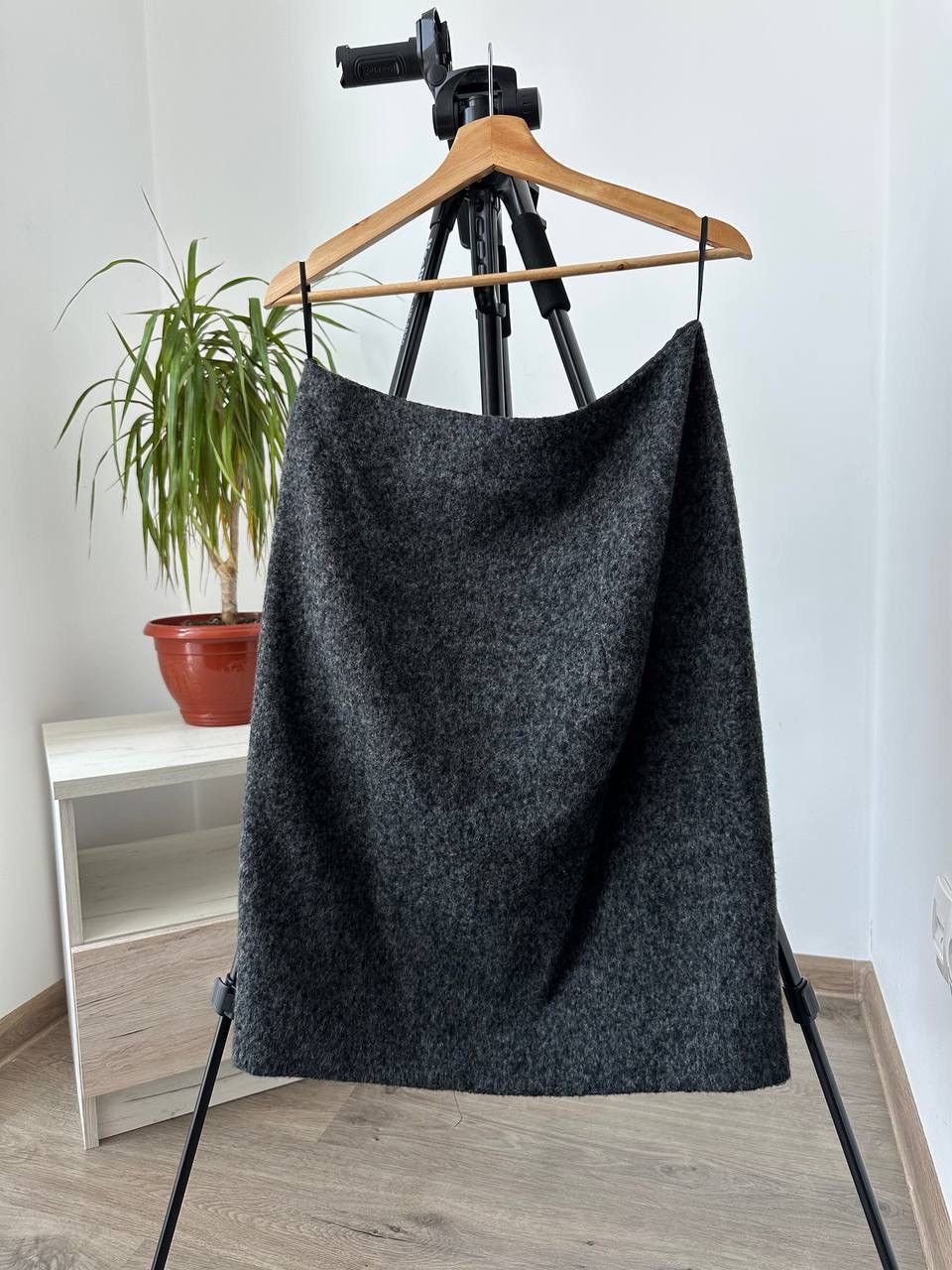 Jil Sander × Vintage Vintage Japanese Jil Sander Gray Alpaca Skirt Size 28" / US 6 / IT 42 - 4 Thumbnail