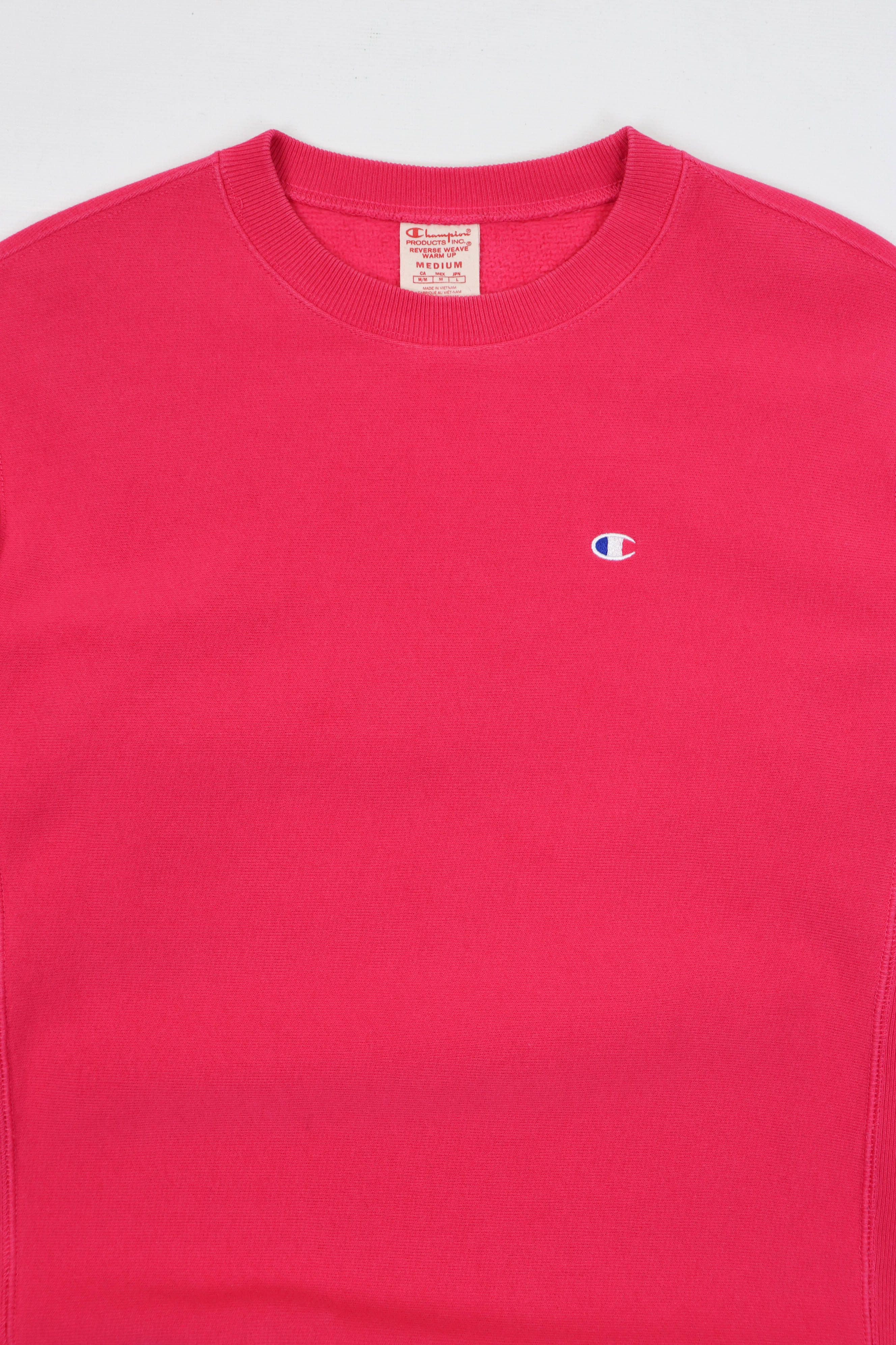 Champion Champion Reverse Weave Warm Up Pink Crewneck Sweatshirt Size M / US 6-8 / IT 42-44 - 3 Thumbnail