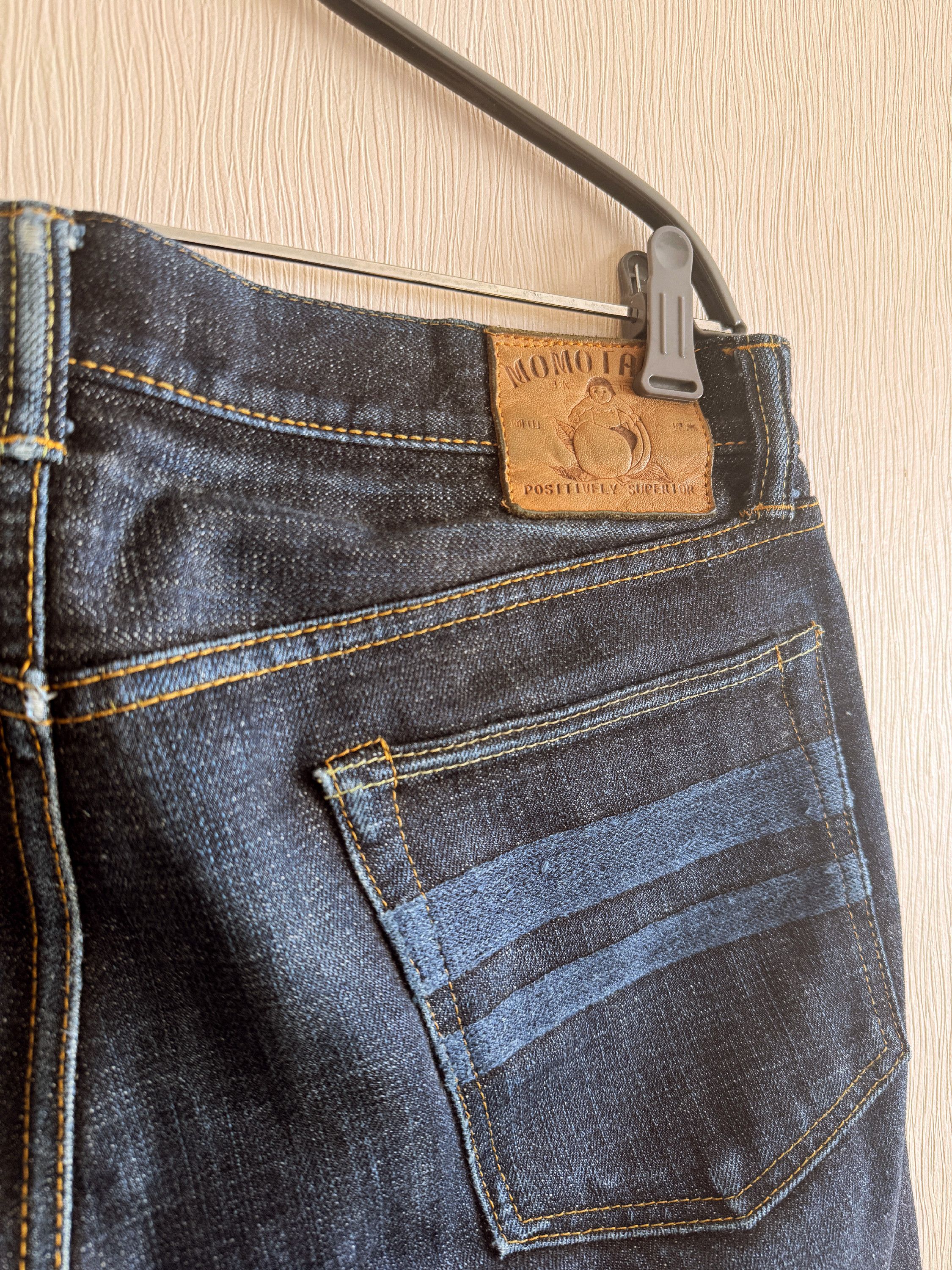 Momotaro Jeans Momotaro 0405-82IE High Tapered 16oz Texture Denim Size US 34 / EU 50 - 2 Thumbnail
