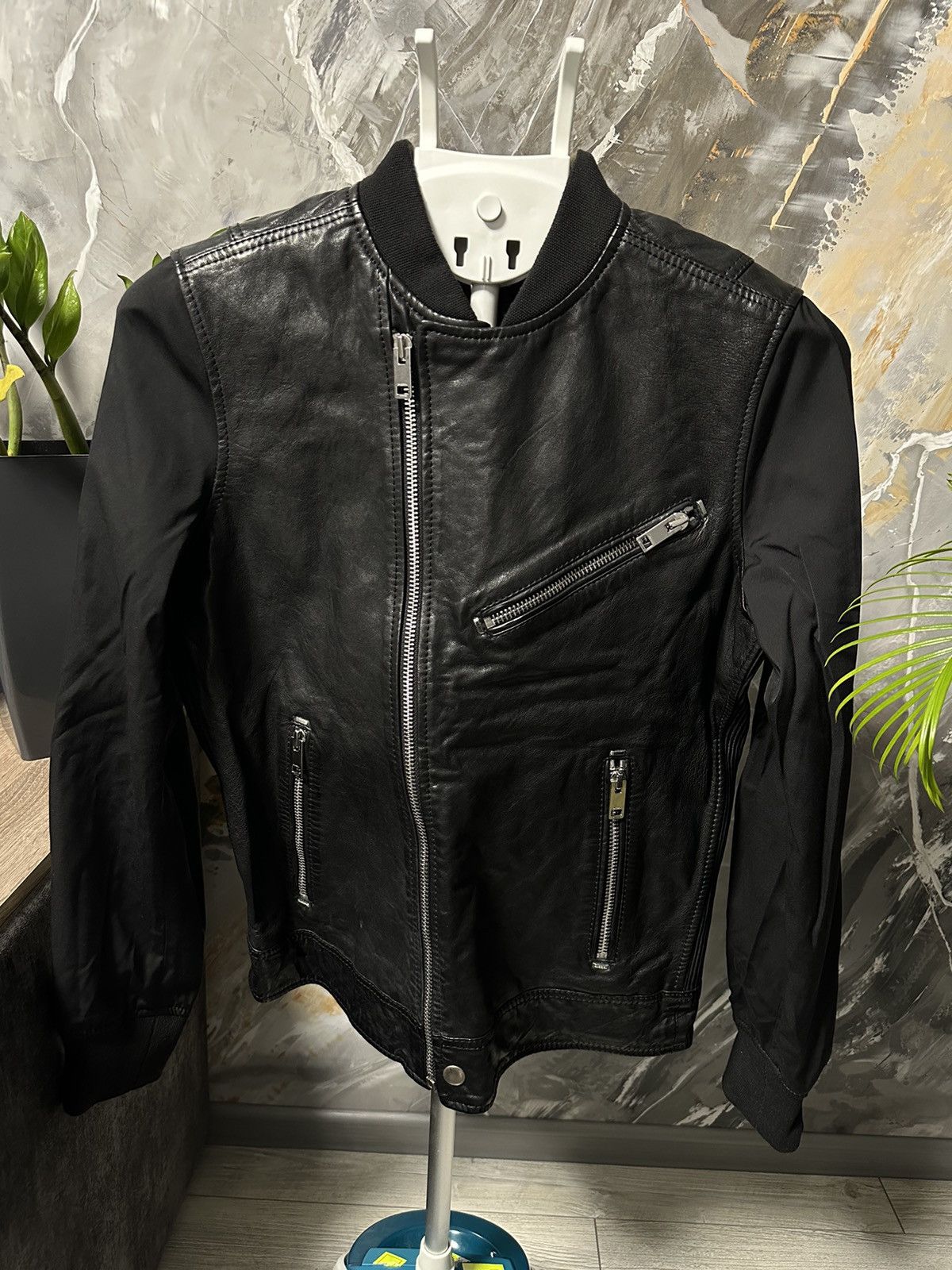 Diesel Vintage Diesel Leather Bomber Black Jacket y2k Size US M / EU 48-50 / 2 - 1 Thumbnail