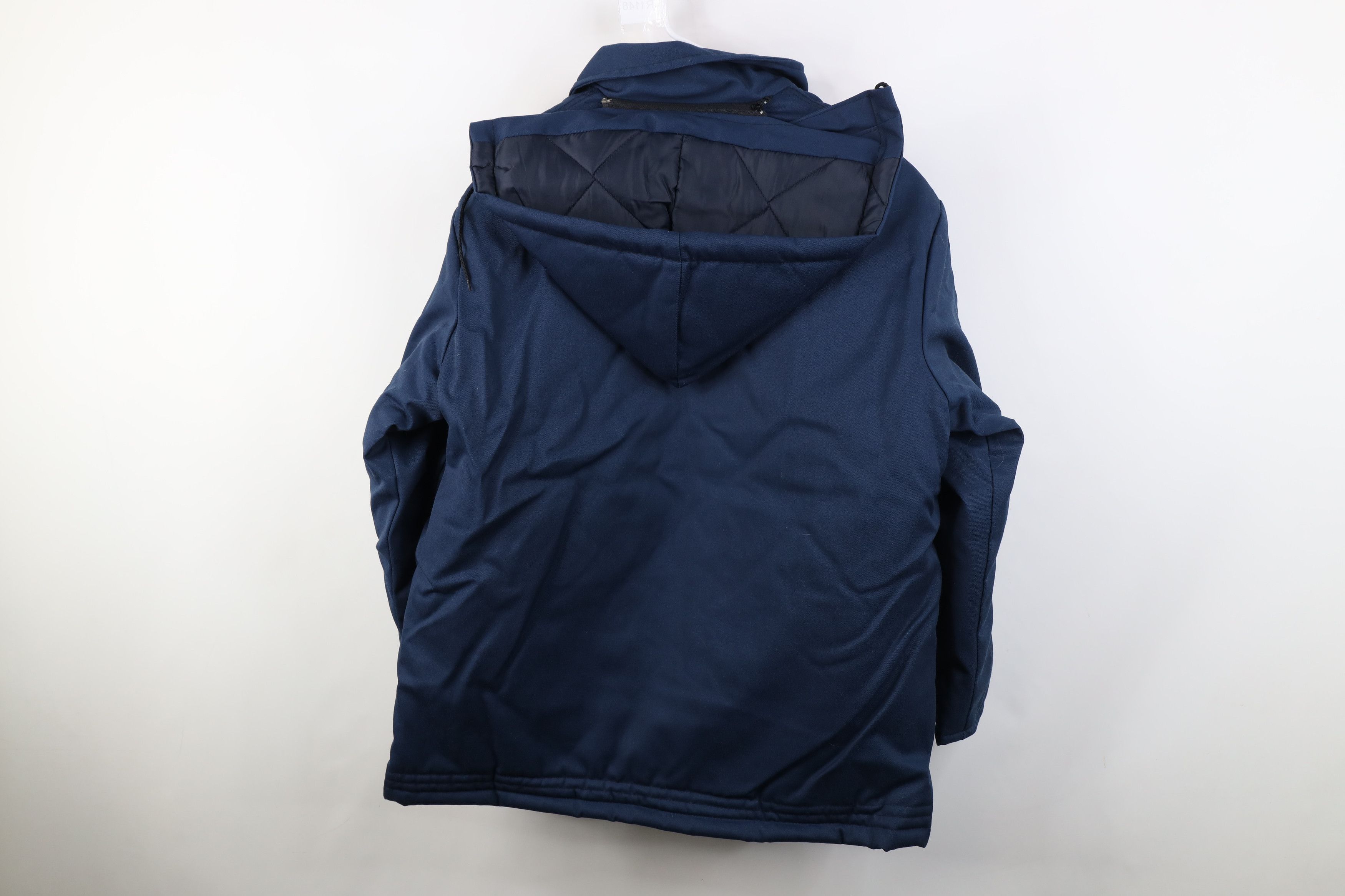 Vintage Deadstock Vintage 90s Military Puffer Hooded Jacket Blue USA Size US XL / EU 56 / 4 - 12 Thumbnail