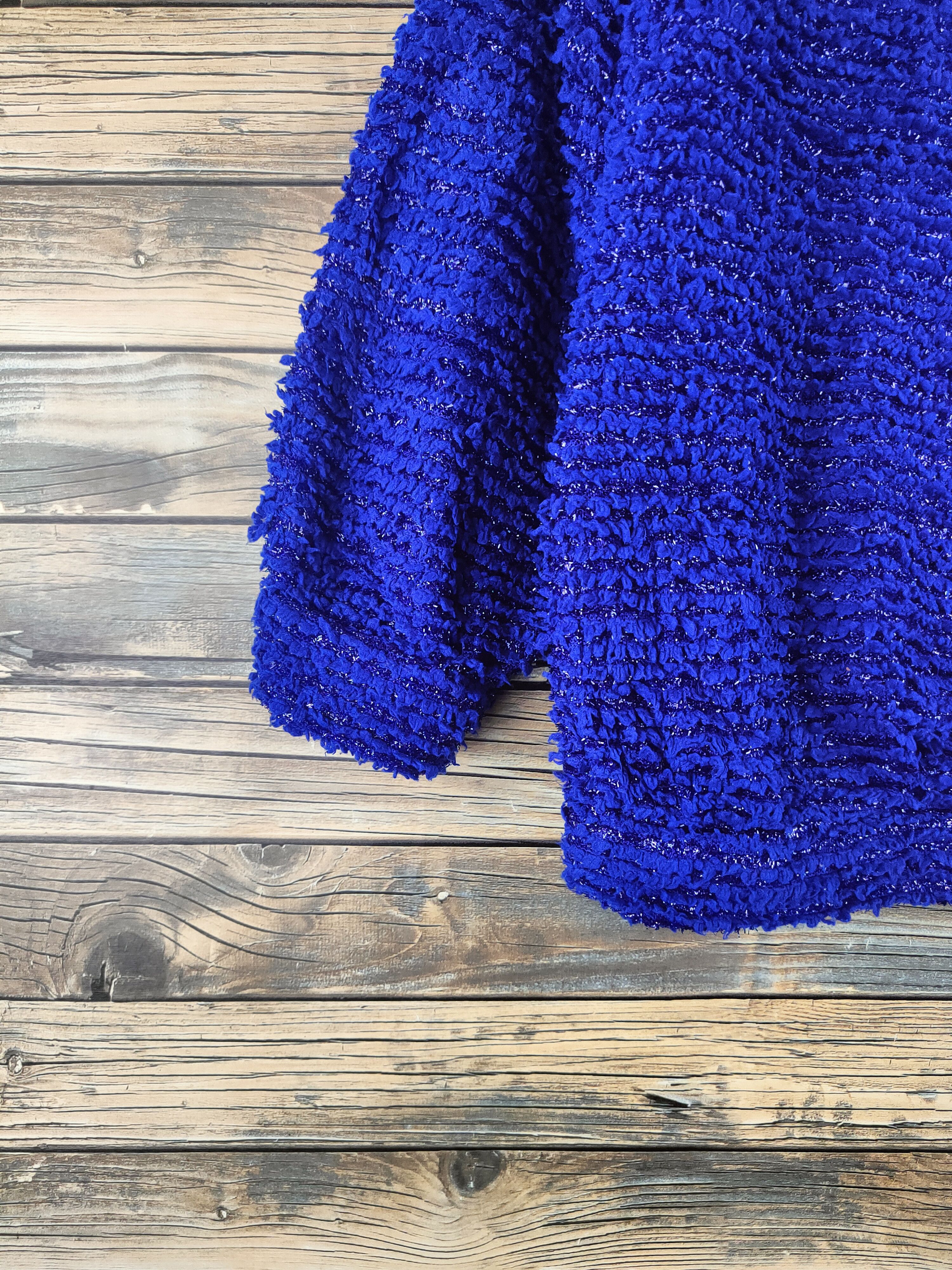 Japanese Brand Plein Beaute Blue Fur Mohair Knitwear #46-907 Size M / US 6-8 / IT 42-44 - 4 Thumbnail