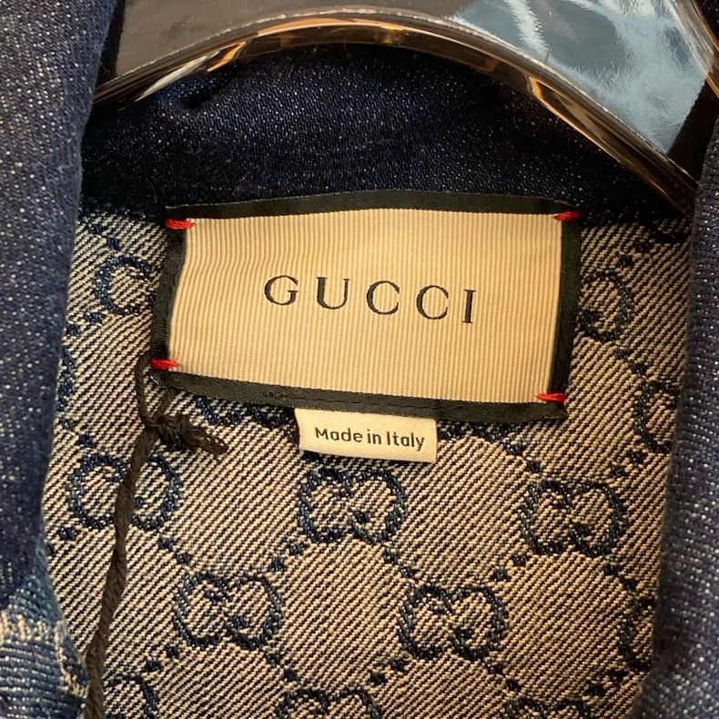 Gucci Gucci Dark blue old flower full print l denim jacket 2504-N Size XS / US 0-2 / IT 36-38 - 4 Thumbnail