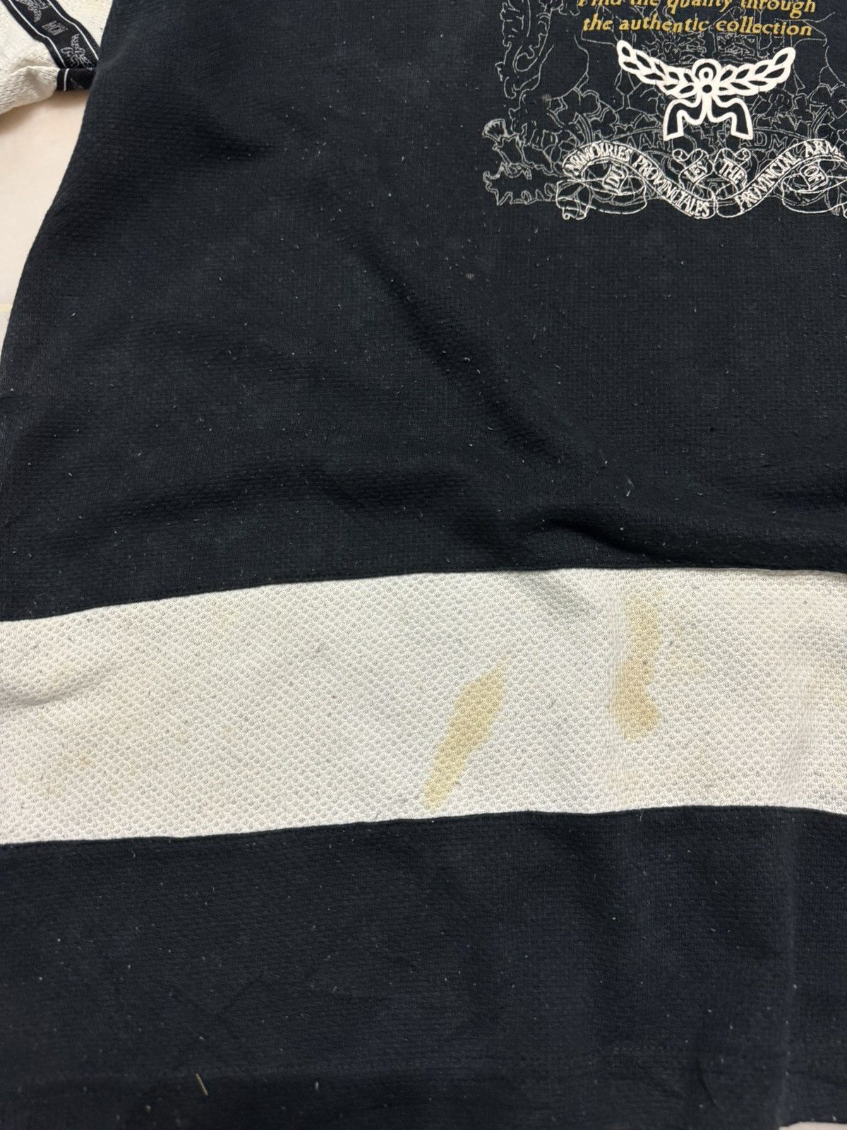 MCM THRASHED VINTAGE 90's MCM BLACK WHITE DIRTY FADED Size US L / EU 52-54 / 3 - 6 Thumbnail