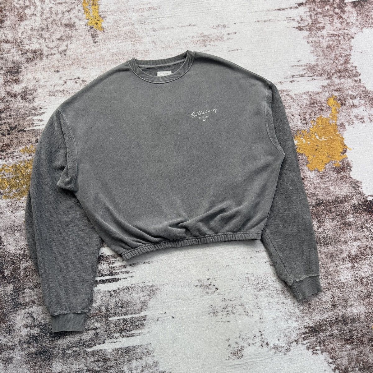 Billabong BILLABONG VINTAGE GREY CROPPED SWEATSHIRT Size US M / EU 48-50 / 2 - 7 Thumbnail