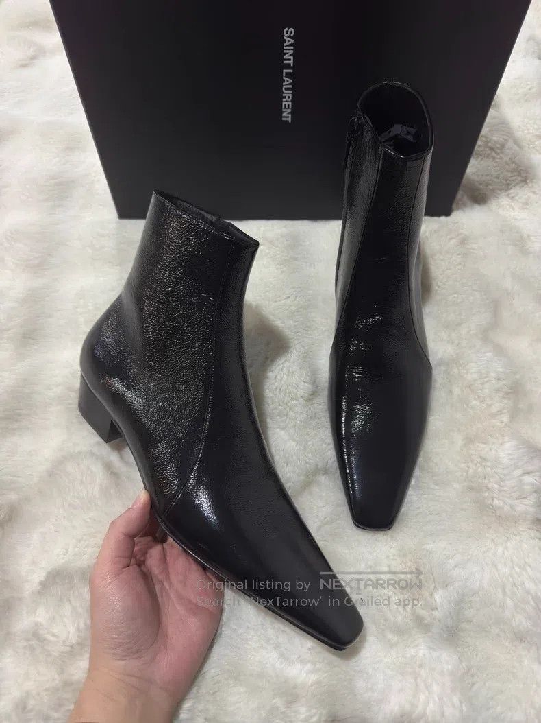Saint Laurent Paris Saint Laurent Paris Crinkle Boots Men's Boots Size US 9 / EU 42 - 2 Thumbnail