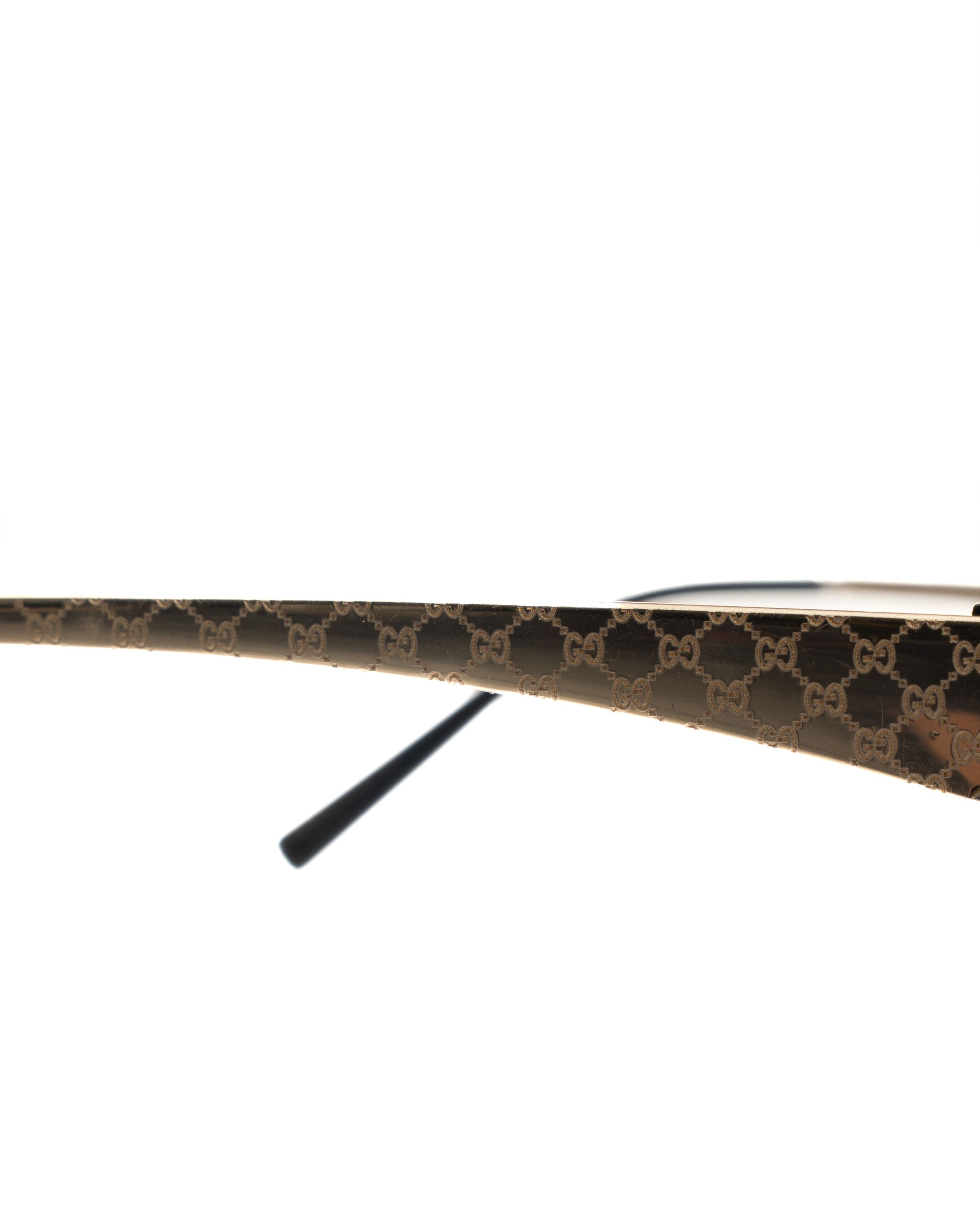 Gucci Gucci '00s Black & Gold Monogram Logo Signature Glasses Size ONE SIZE - 2 Thumbnail