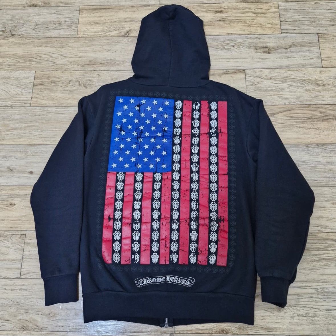 Chrome Hearts American Flag Hoodie | Grailed