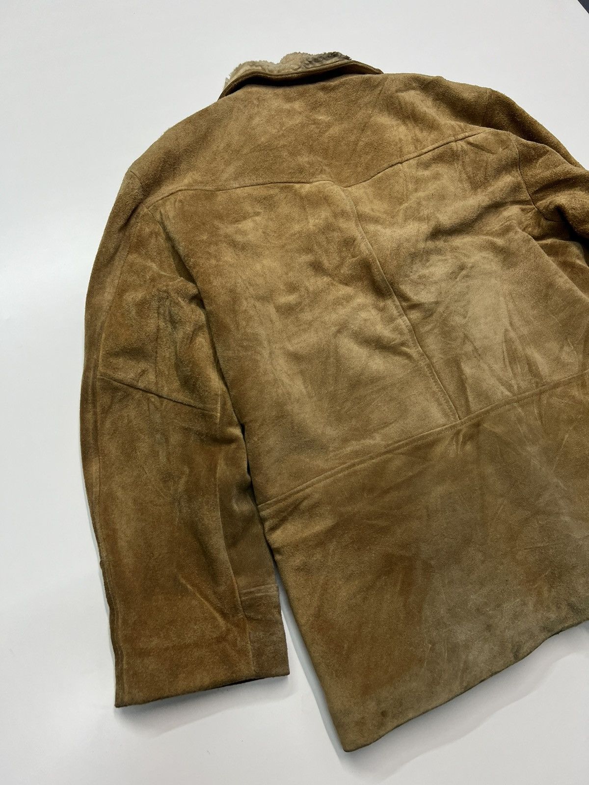 Vintage 🔥VINTAGE NEXT STAGE LEATHER CRAFT SHEARLING JACKET Size US M / EU 48-50 / 2 - 6 Thumbnail